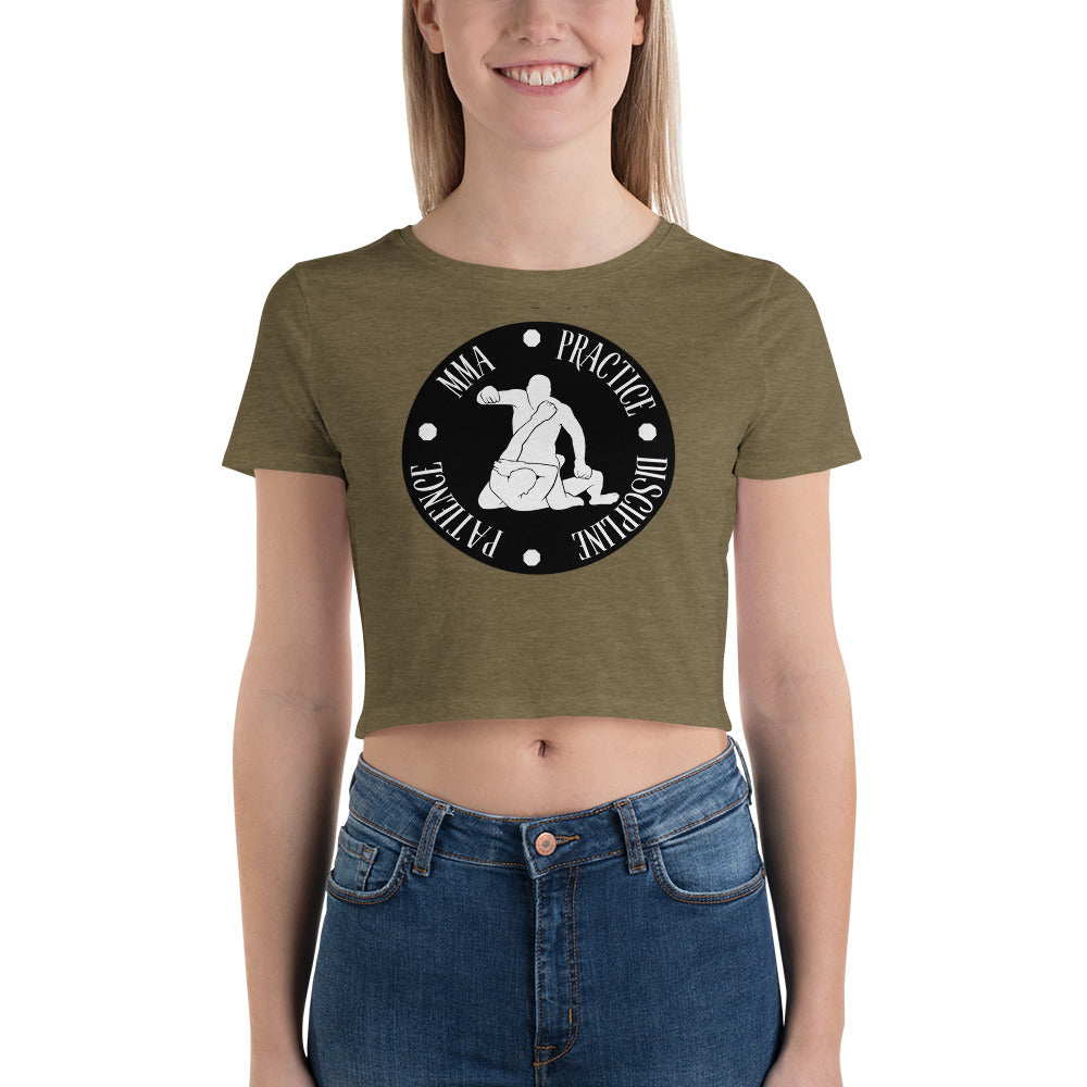 MMA Discipline Practice Patience Women's Crop Tee