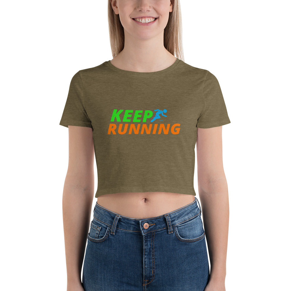 Keep Running Women's Crop Tee