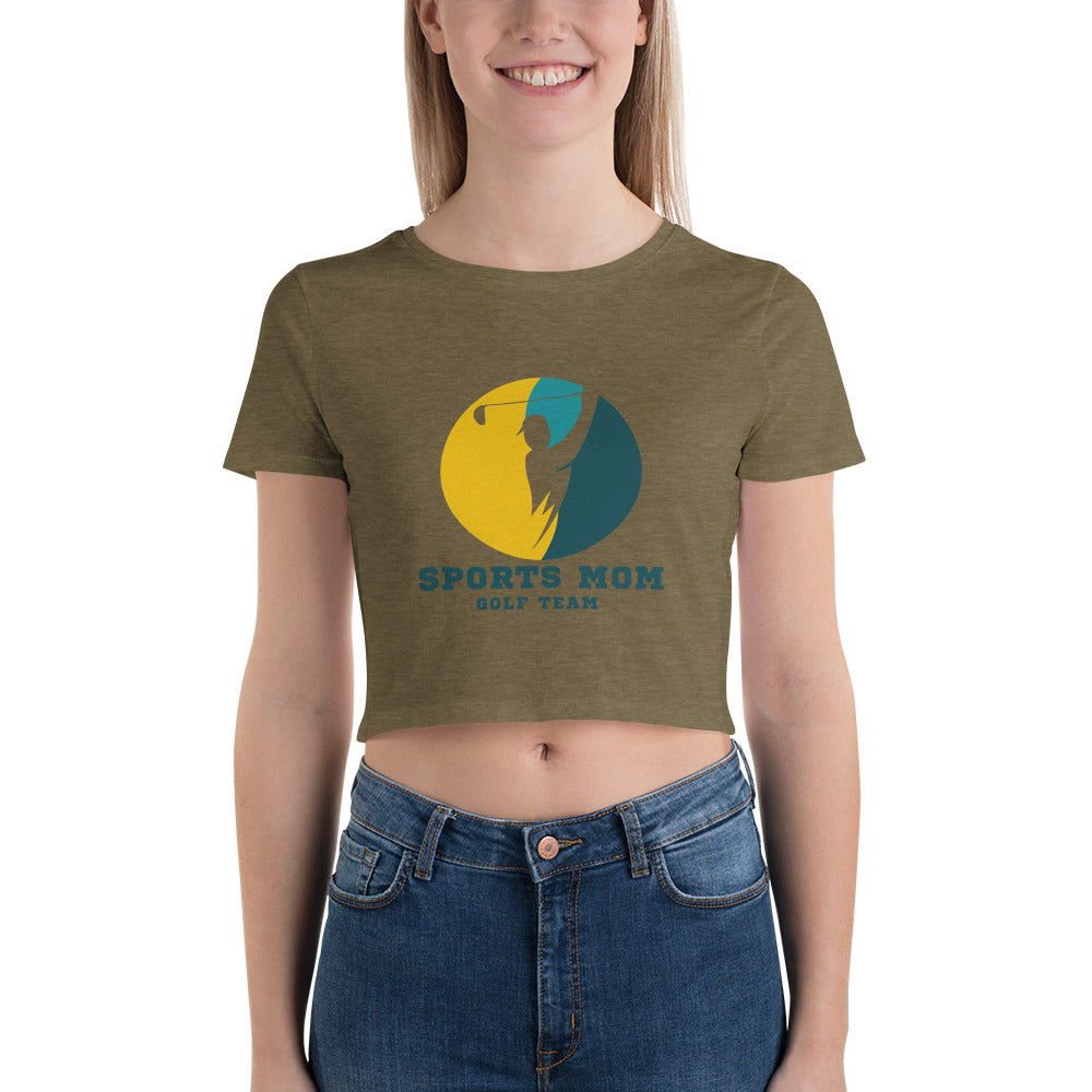 The Original Sports Mom Golf Team Women's Crop Tee