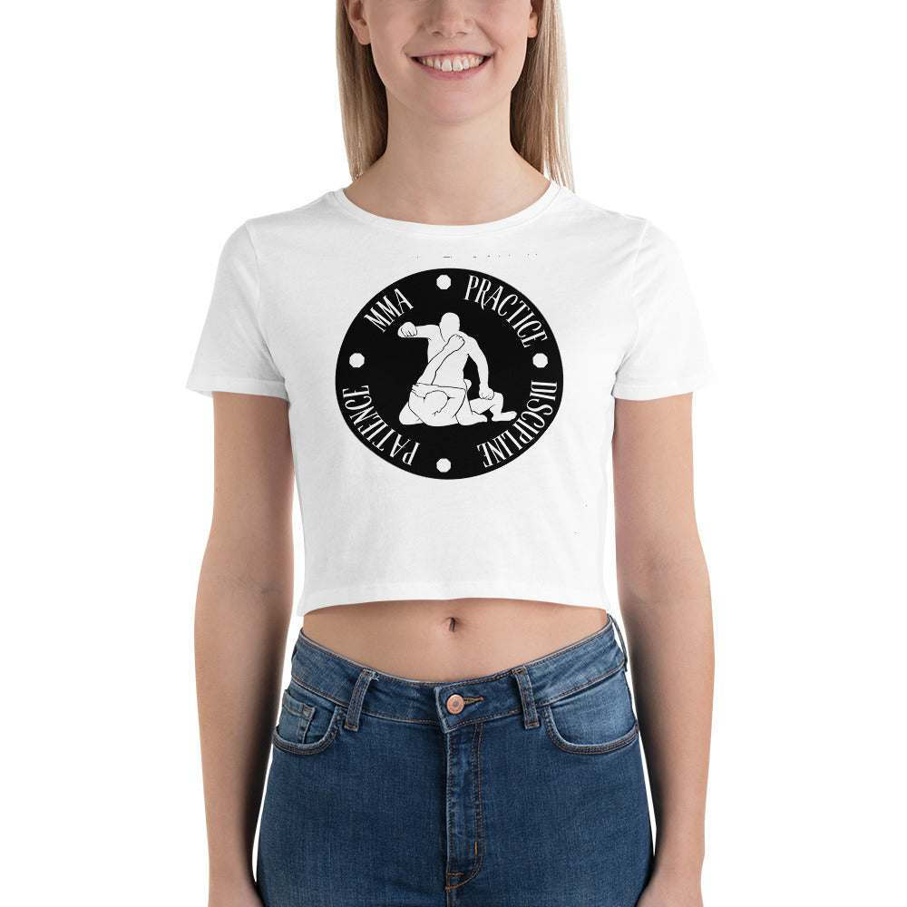 MMA Discipline Practice Patience Women's Crop Tee