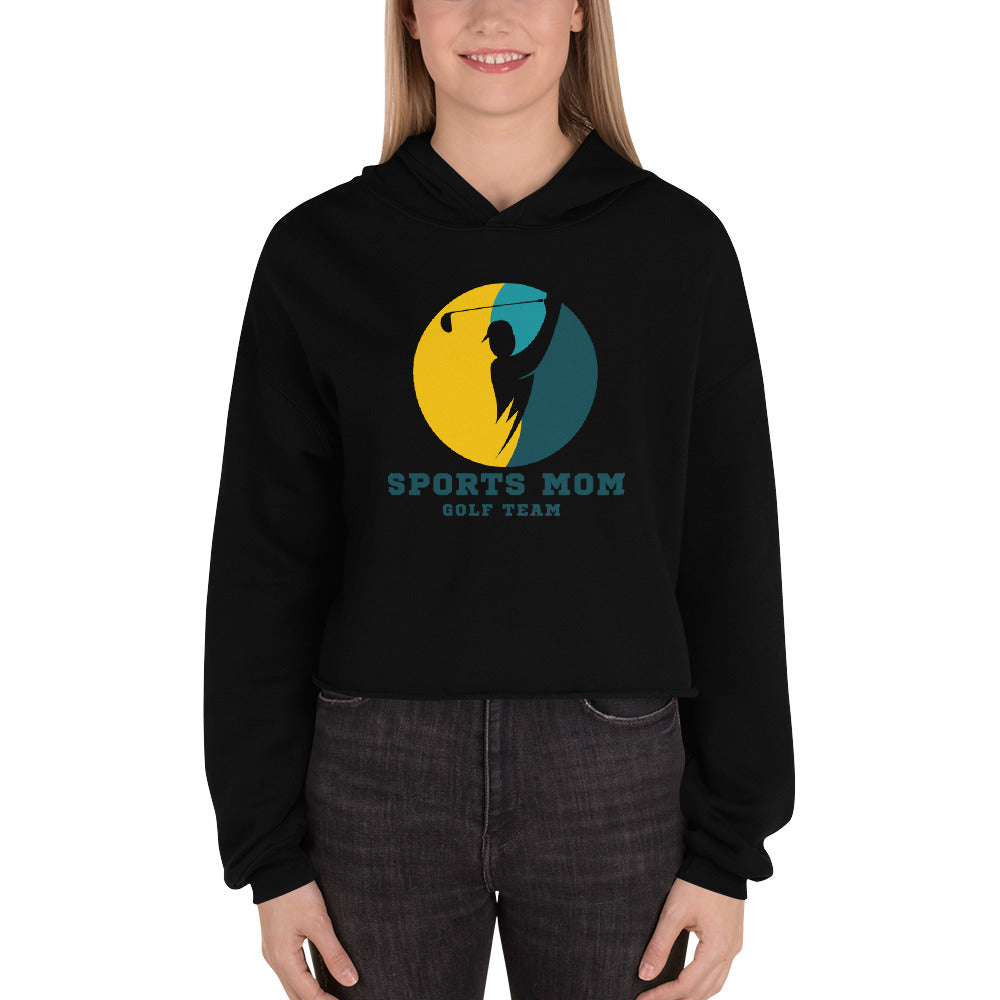 The Original Sports Mom Golf Team Women's Crop Hoodie