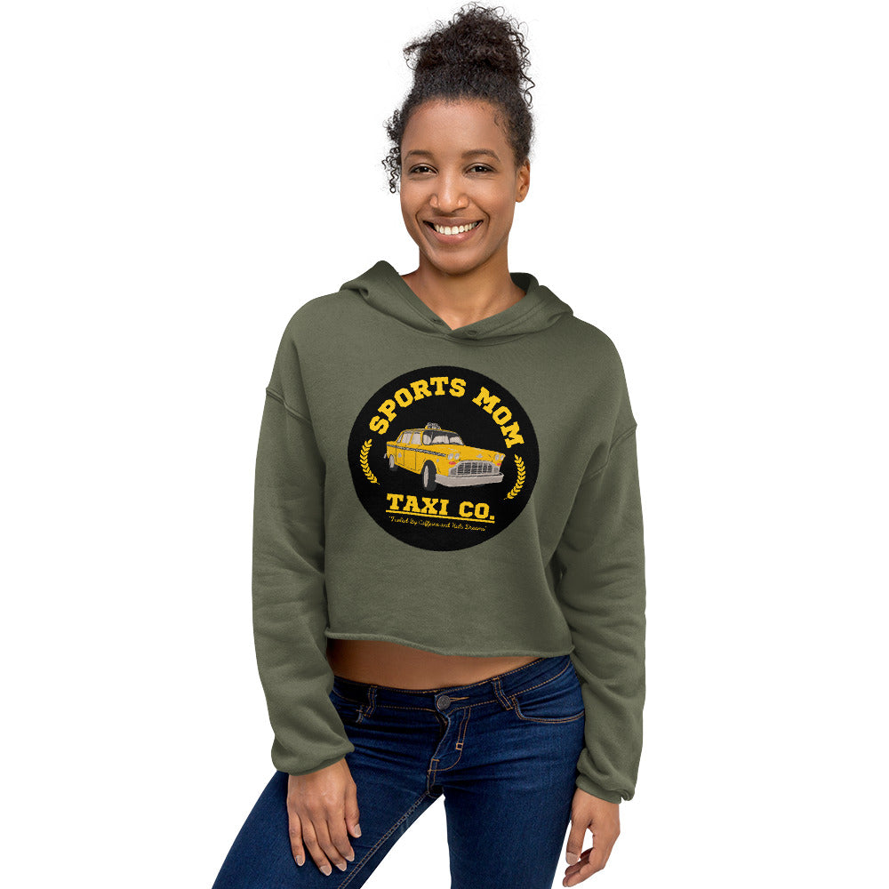 The Sports Mom Taxi Co. Original Crop Hoodie