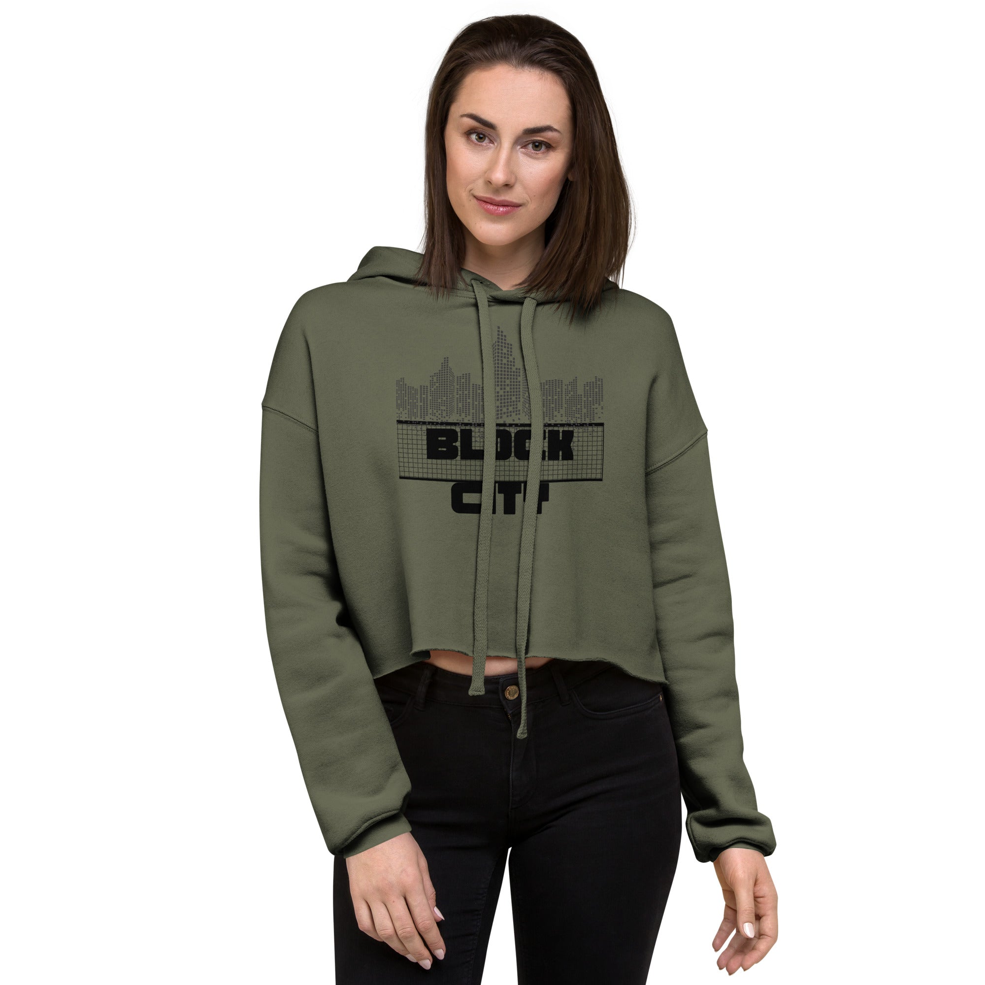 Block City Women's Crop Hoodie