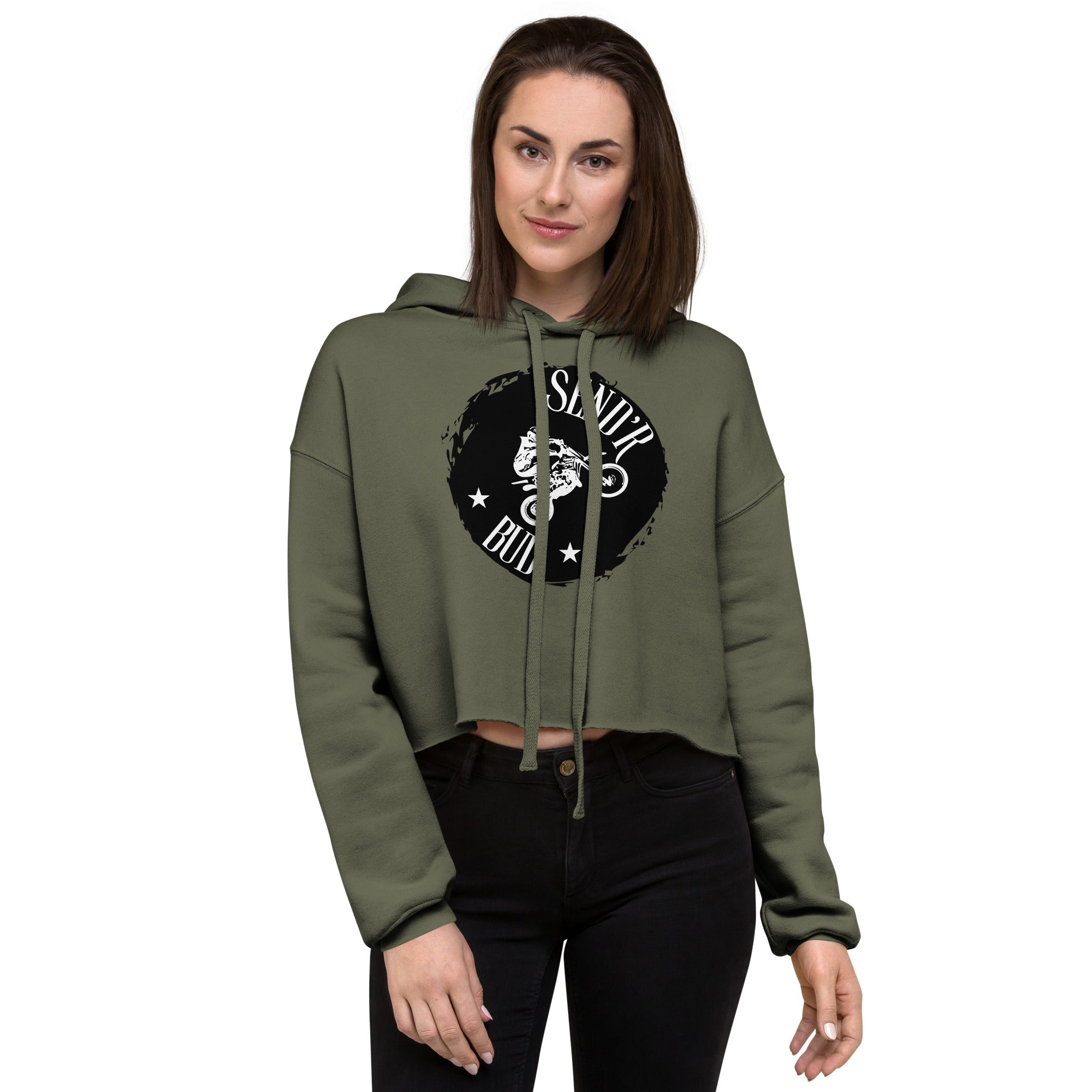 Send'r Bud Women's Crop Hoodie