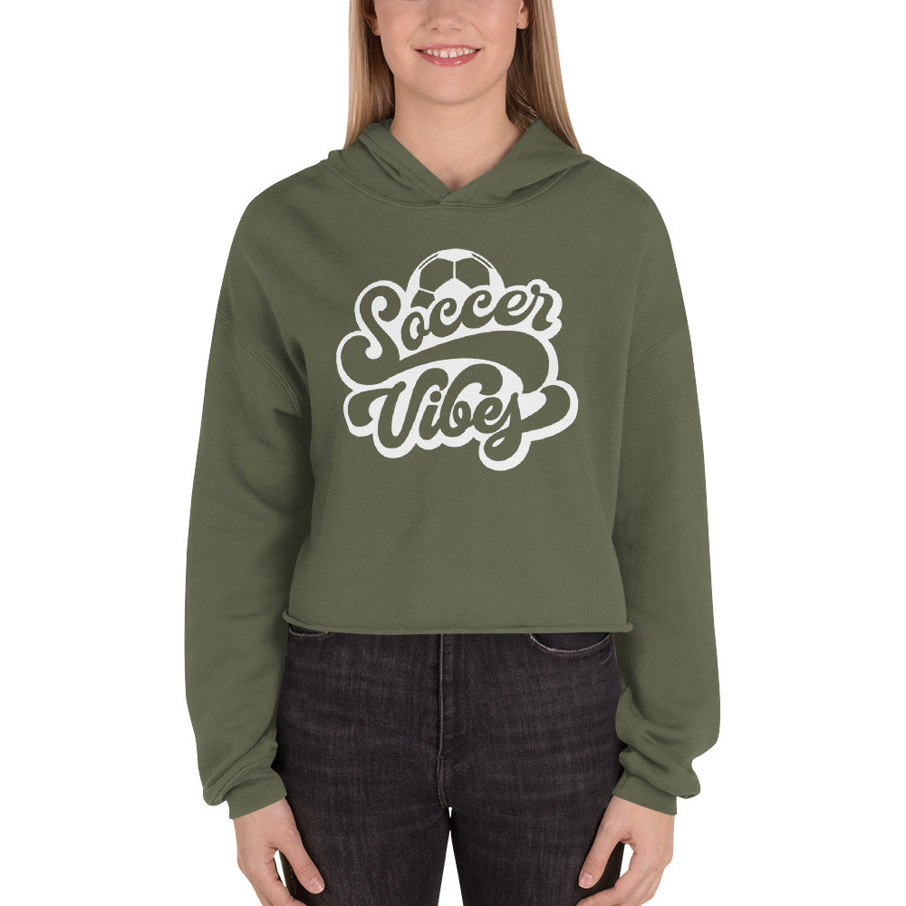 Soccer Vibes Women's Crop Hoodie