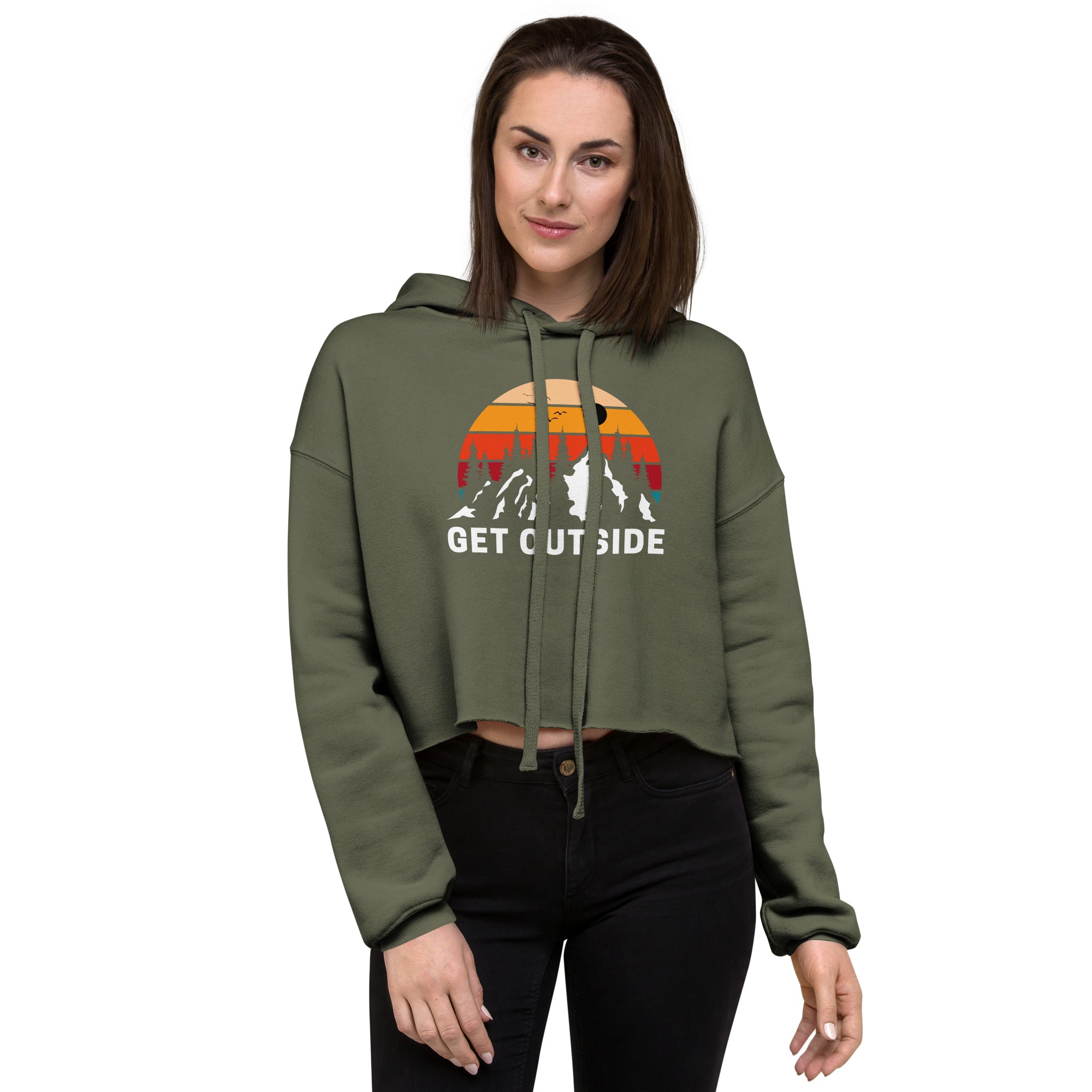 Get Outside Women's Crop Hoodie