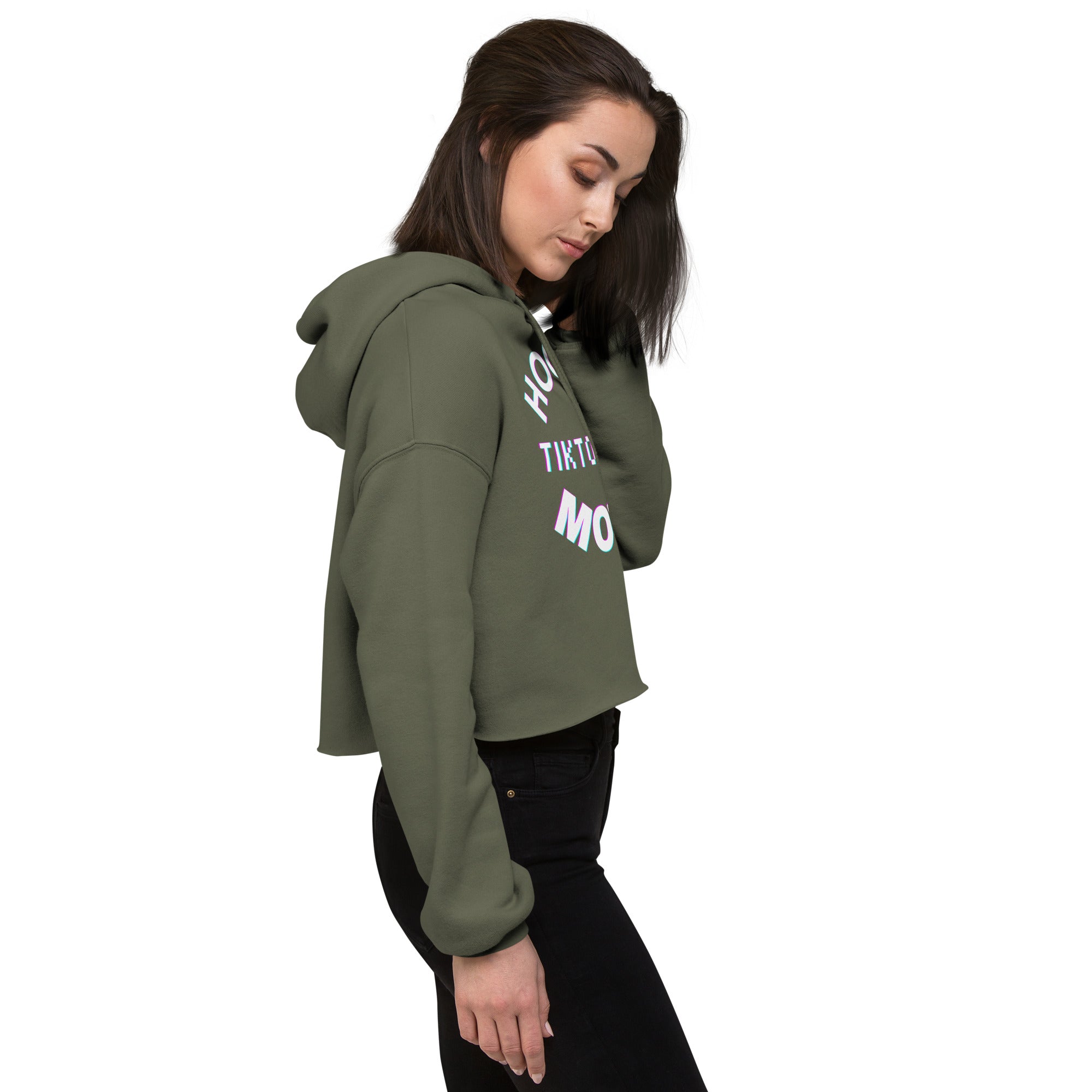 Hockey Tiktokey Women's Crop Hoodie