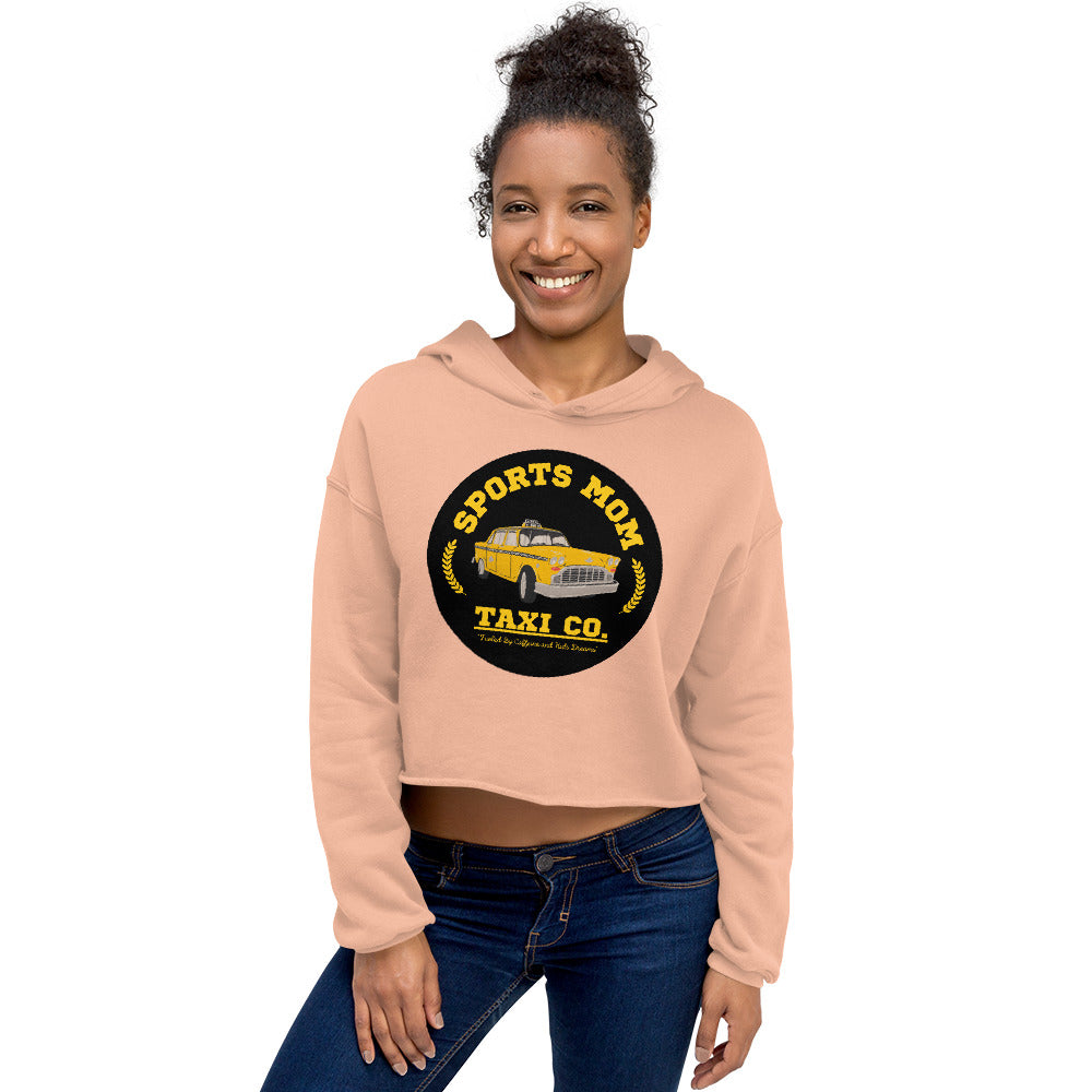 The Sports Mom Taxi Co. Original Crop Hoodie
