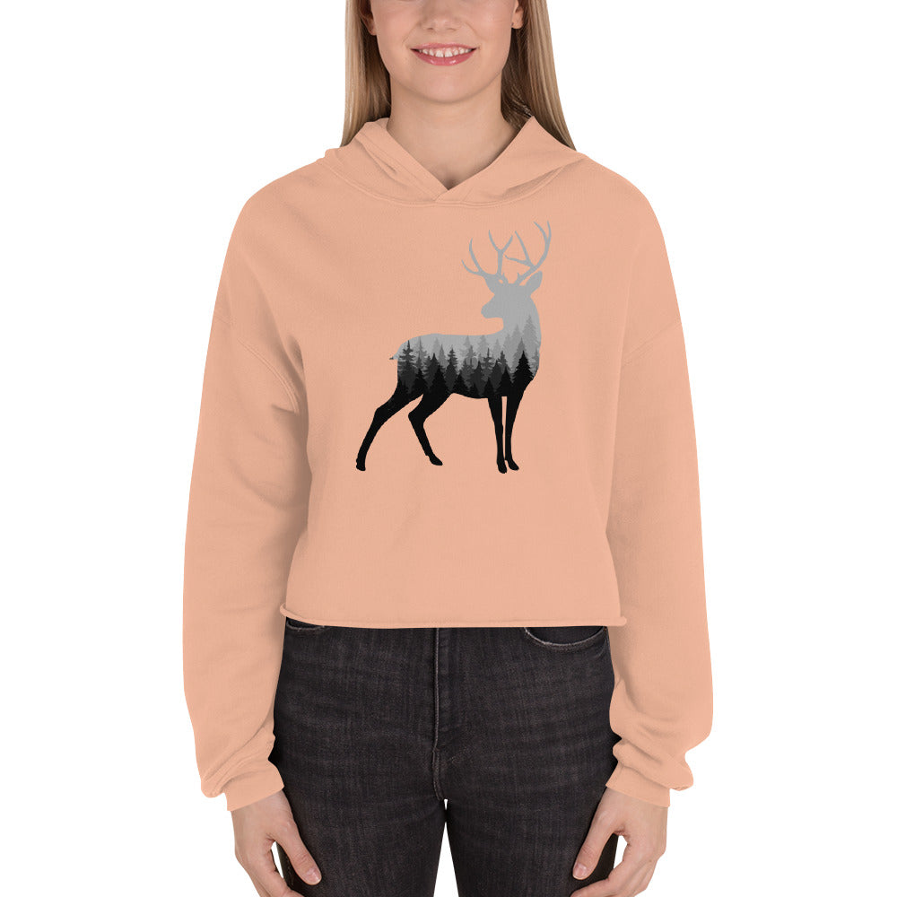 Buck n' Trees Women's Crop Hoodie