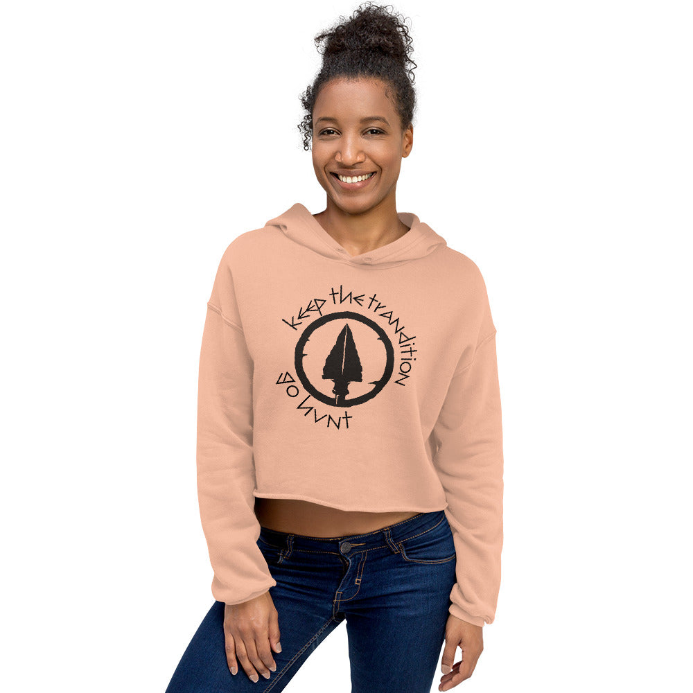 Keep The Tradition Women's Crop Hoodie - Go Hunt