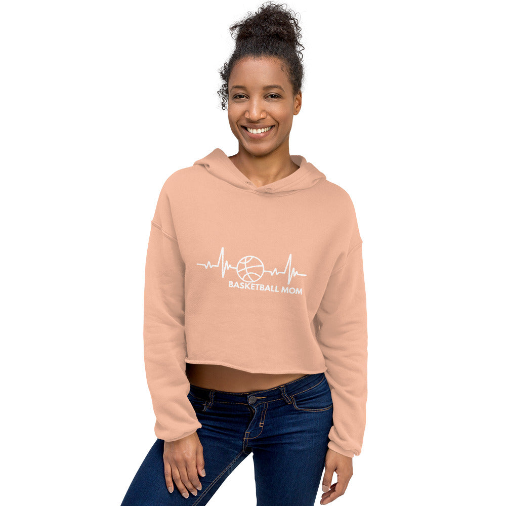 Basketball Mom Women's Crop Hoodie