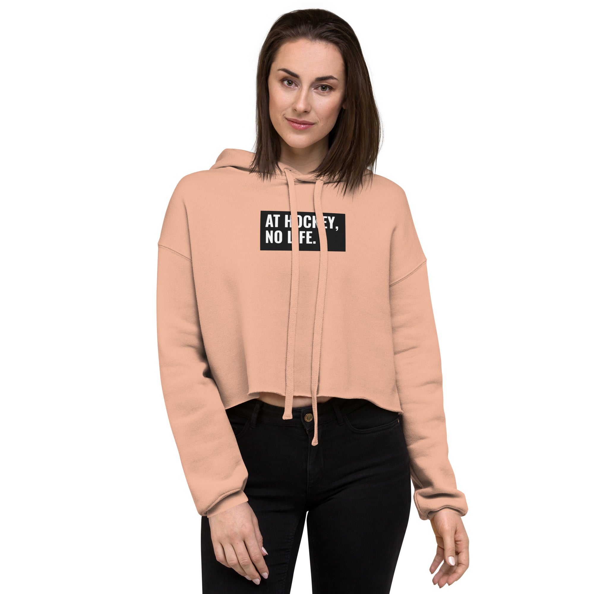 At Hockey, No Life Women's Crop Hoodie