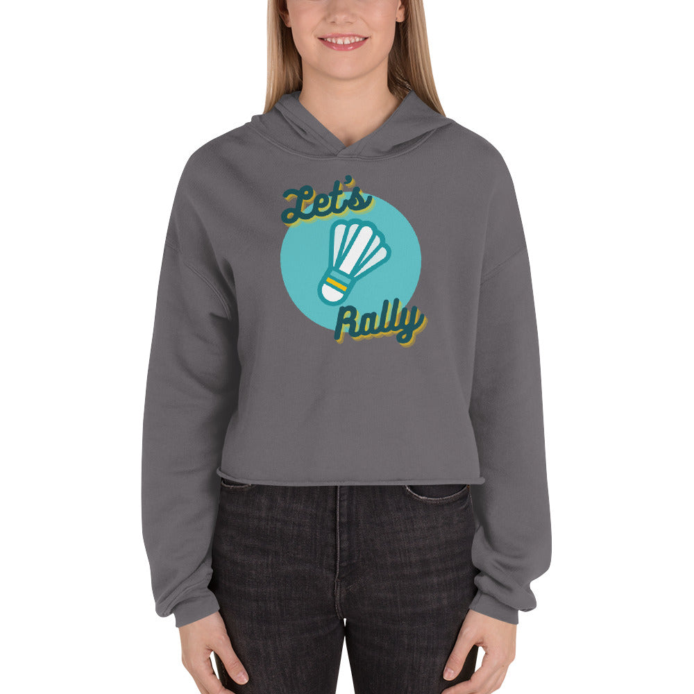 Let's Rally Women's Crop Hoodie