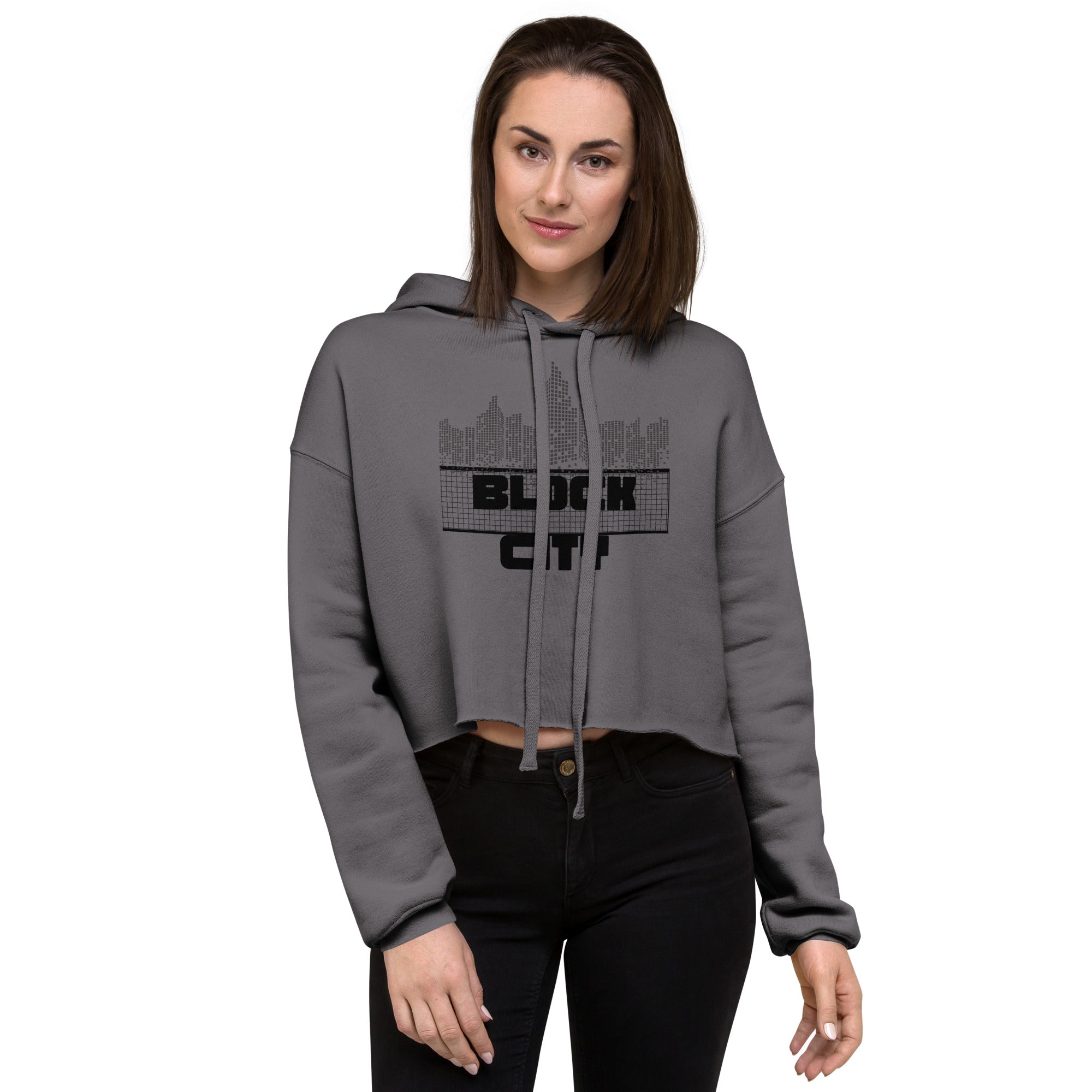 Block City Women's Crop Hoodie