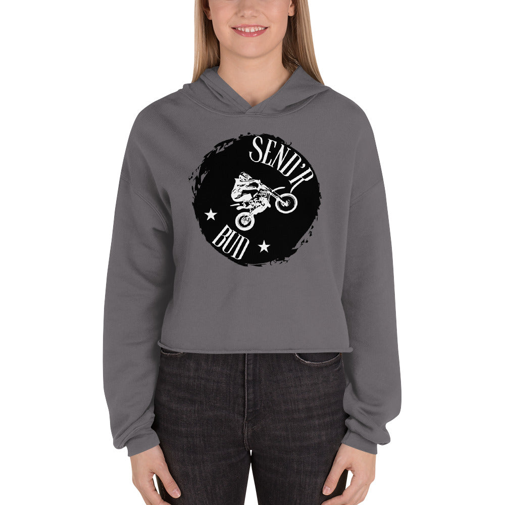 Send'r Bud Women's Crop Hoodie