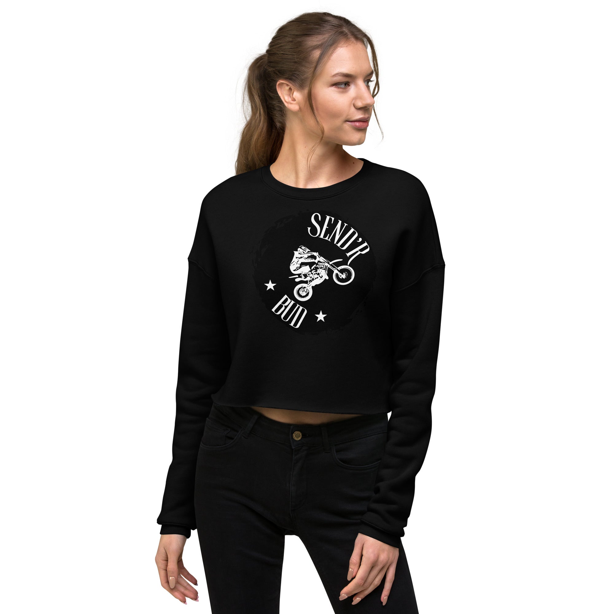 Send'r Bud Women's Crop Sweatshirt