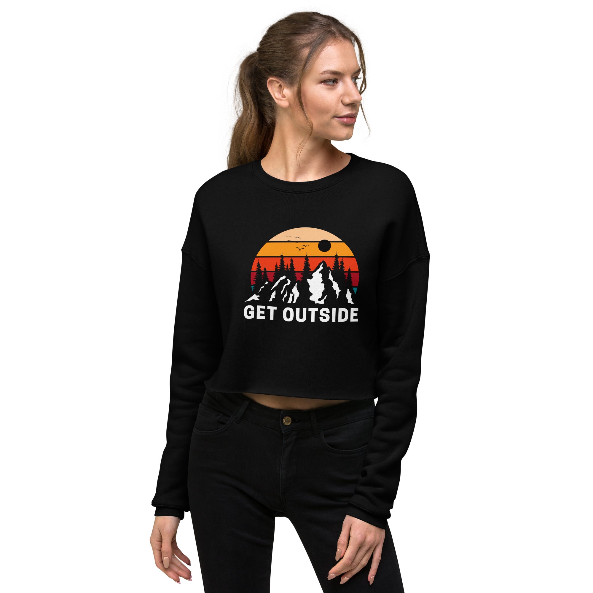 Get Outside Women's Crop Sweatshirt