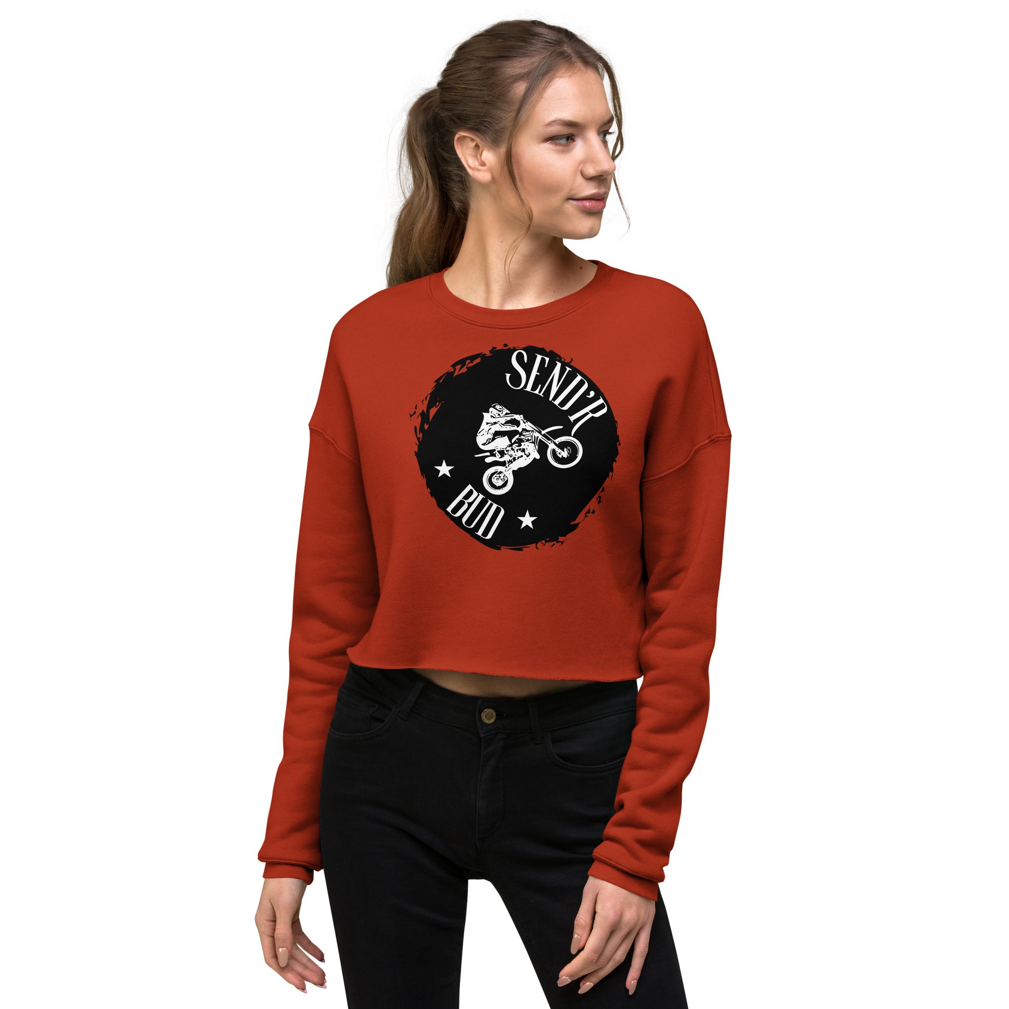 Send'r Bud Women's Crop Sweatshirt