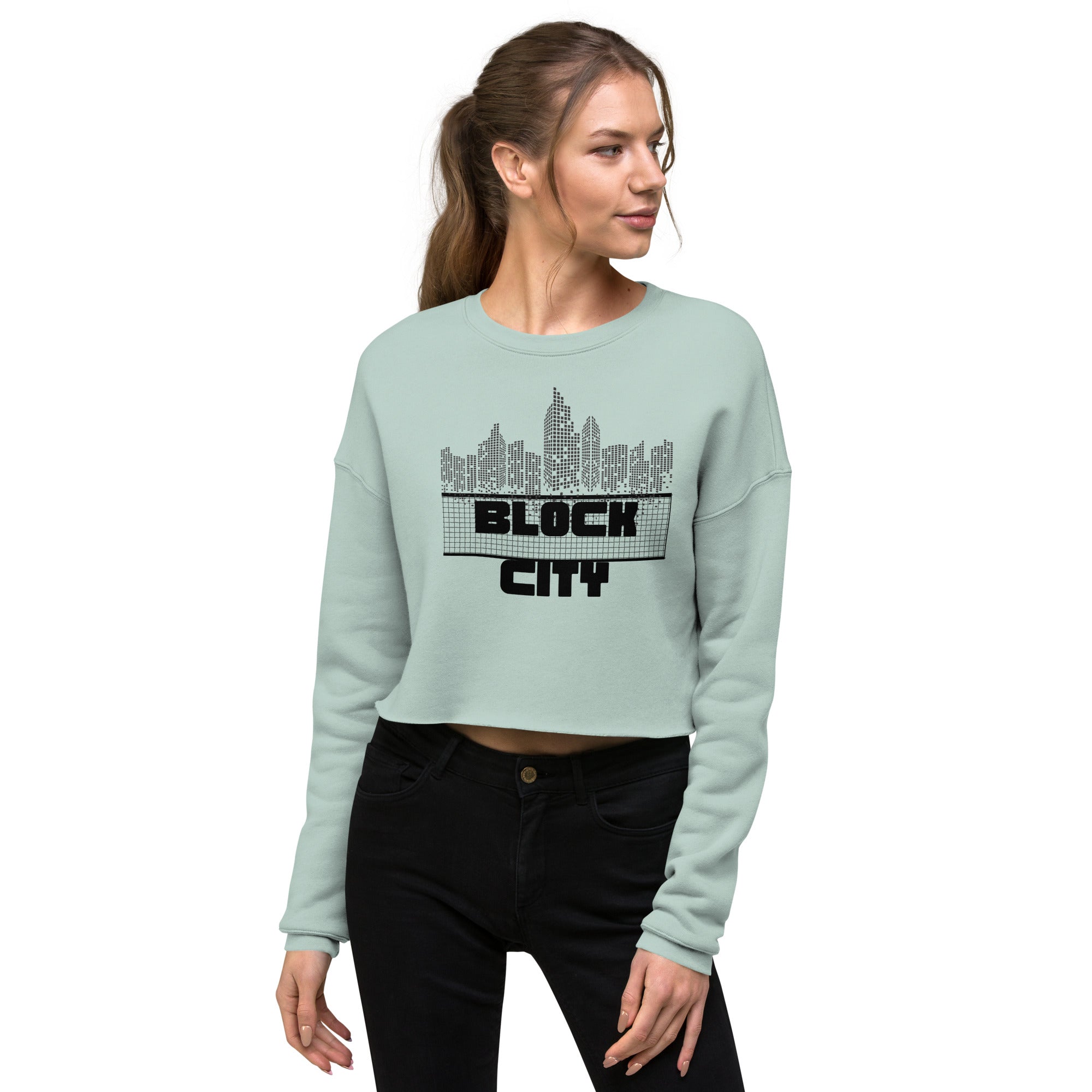 Block City Women's Crop Sweatshirt