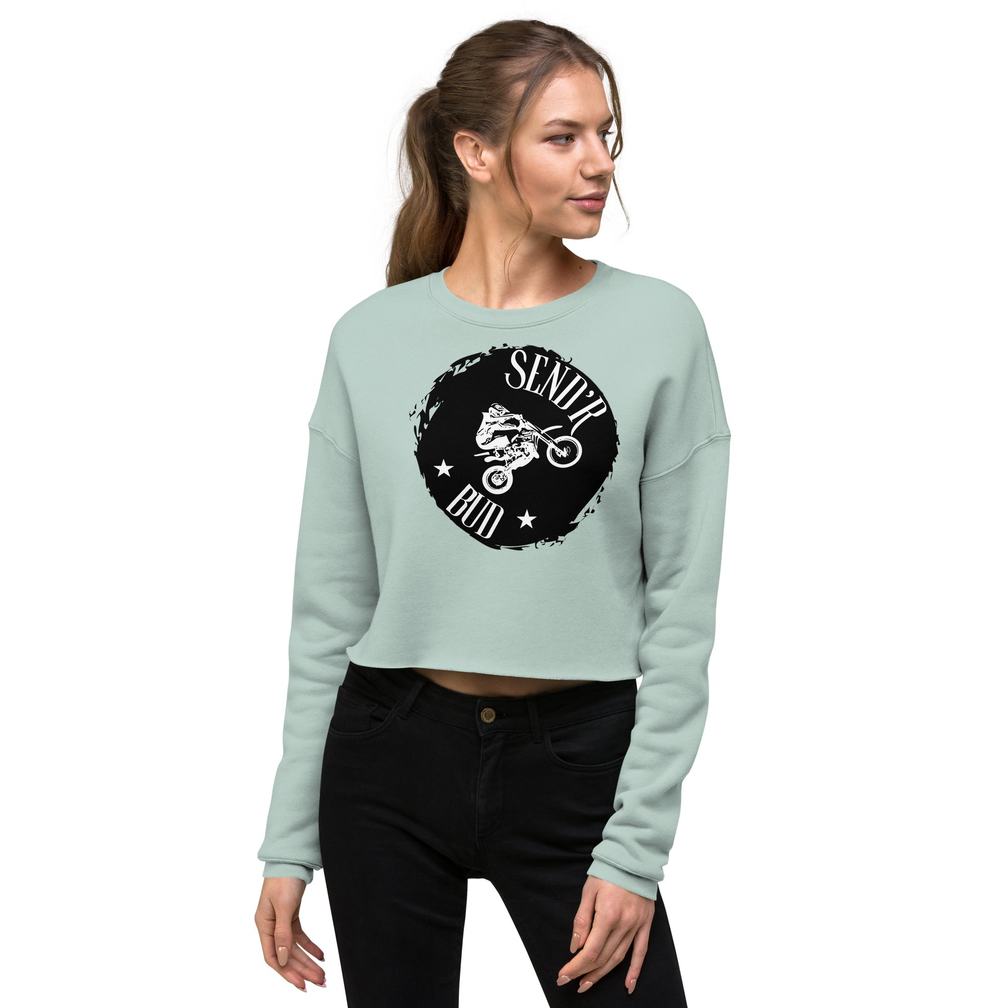 Send'r Bud Women's Crop Sweatshirt