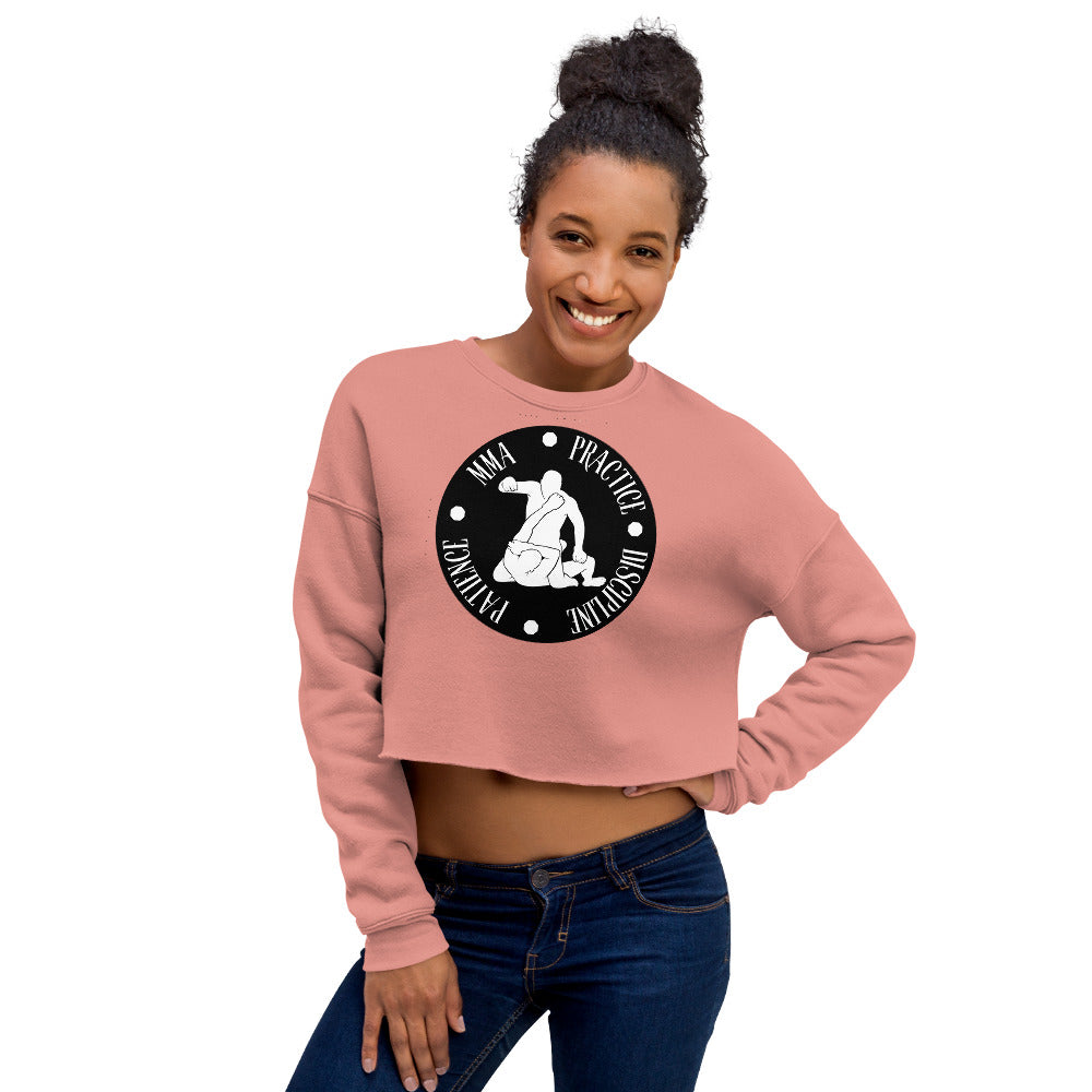 MMA Discipline Practice Patience Women's Crop Sweatshirt