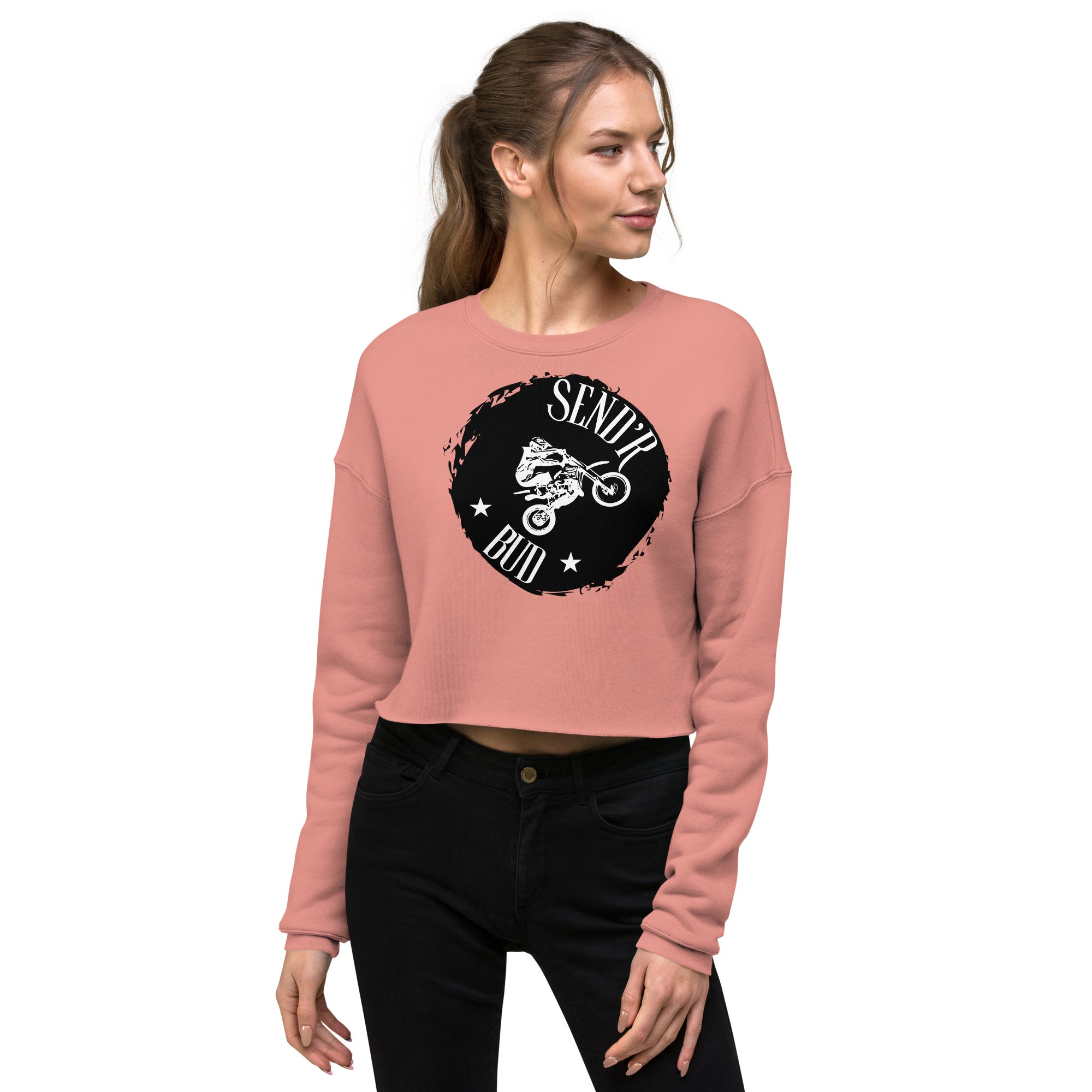 Send'r Bud Women's Crop Sweatshirt