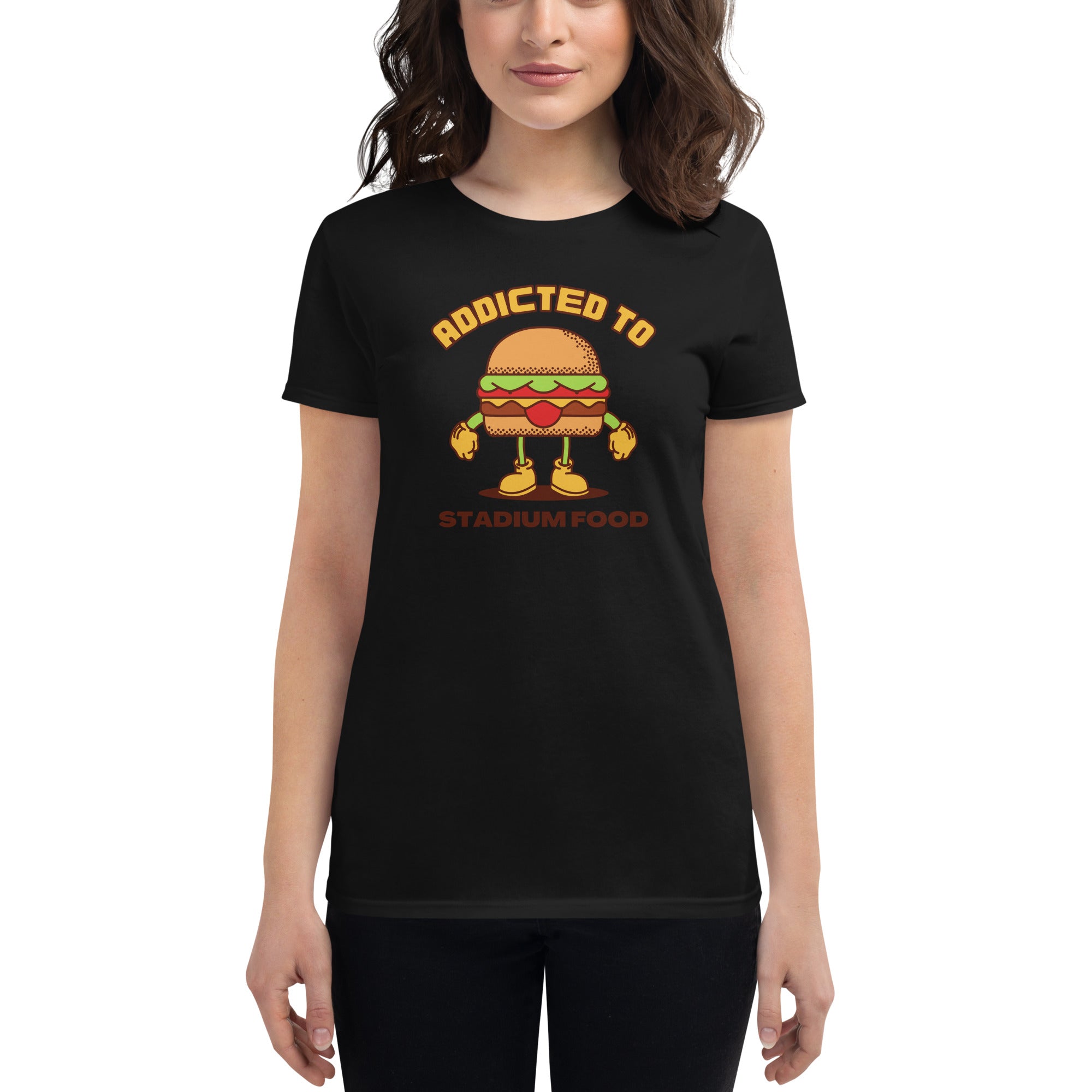 Addicted To Stadium Food Women's Fitted T-Shirt