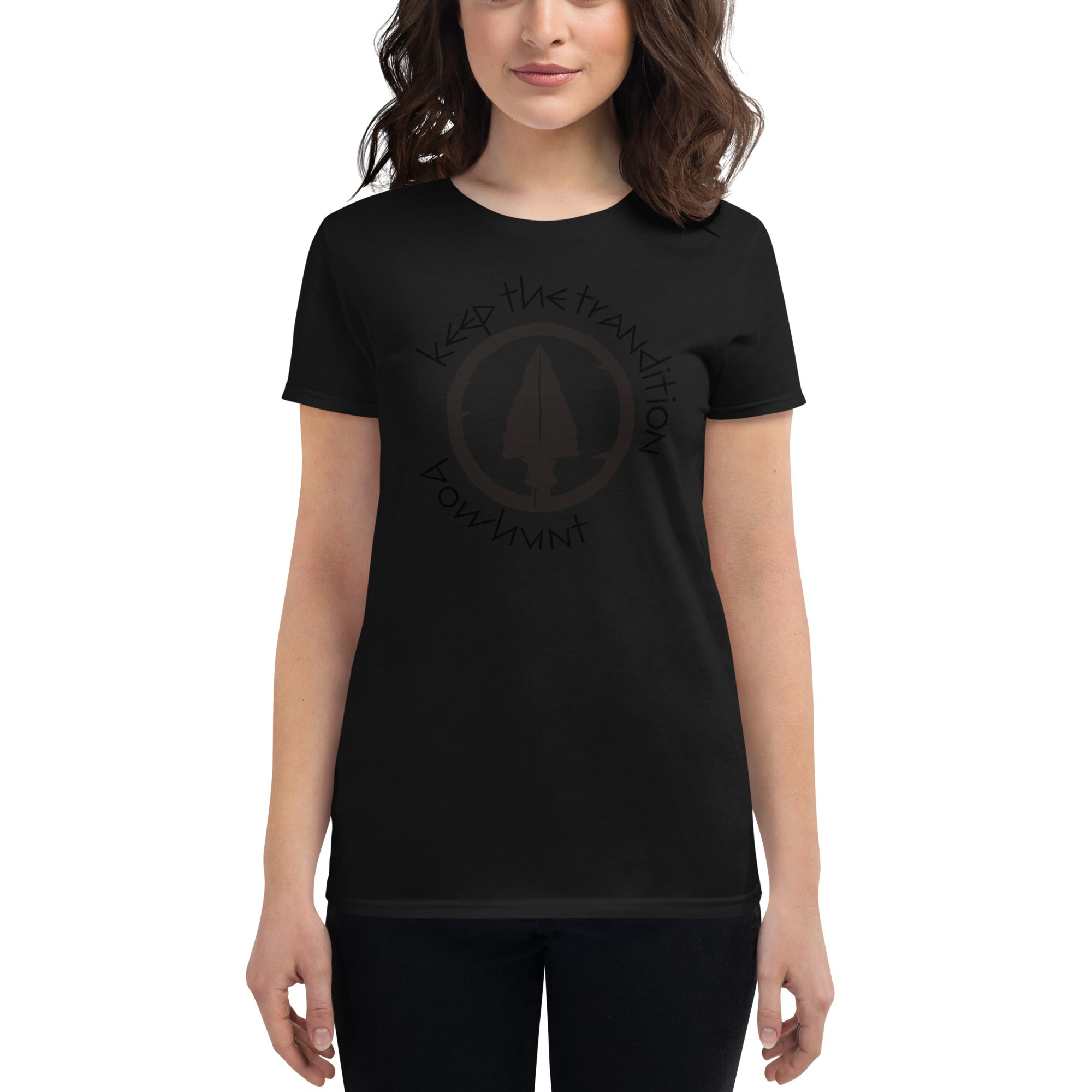 Keep The Tradition Women's Fitted T-Shirt - Bow Hunt