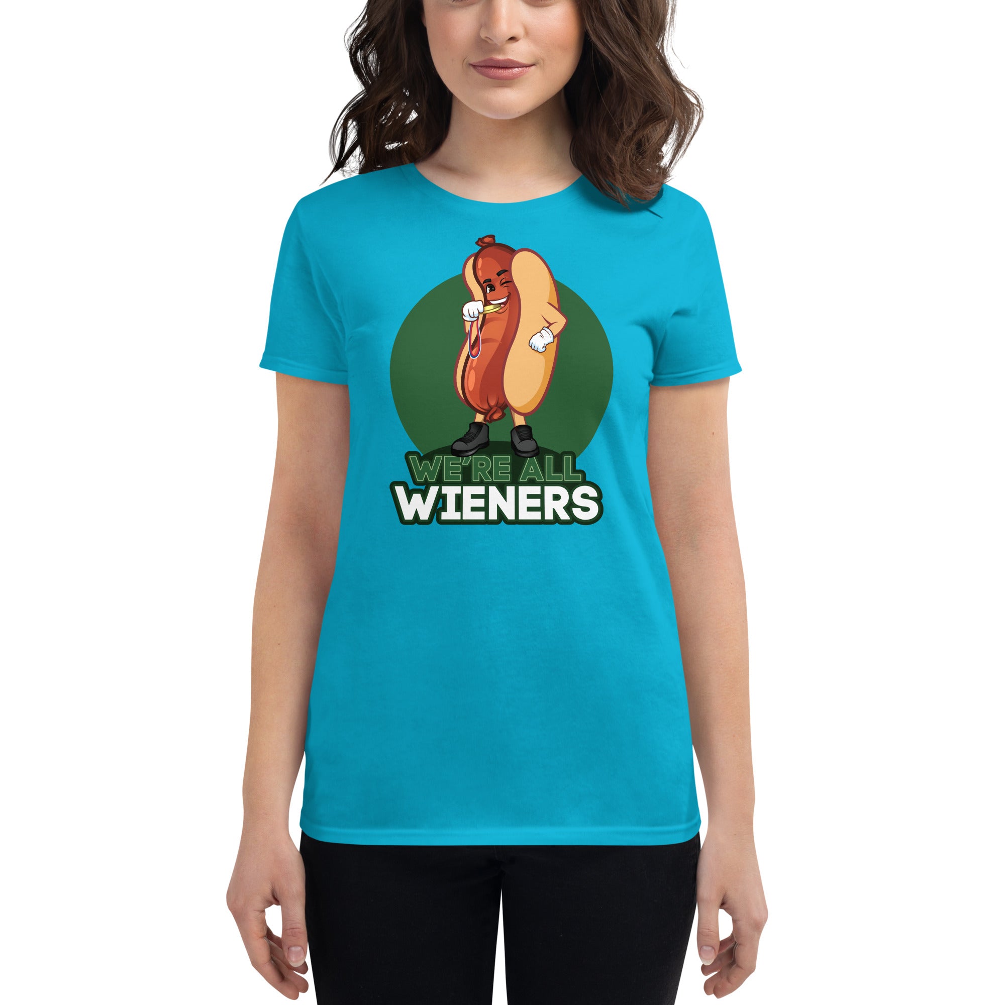 We're All Wieners Women's Classic T-Shirt - Green