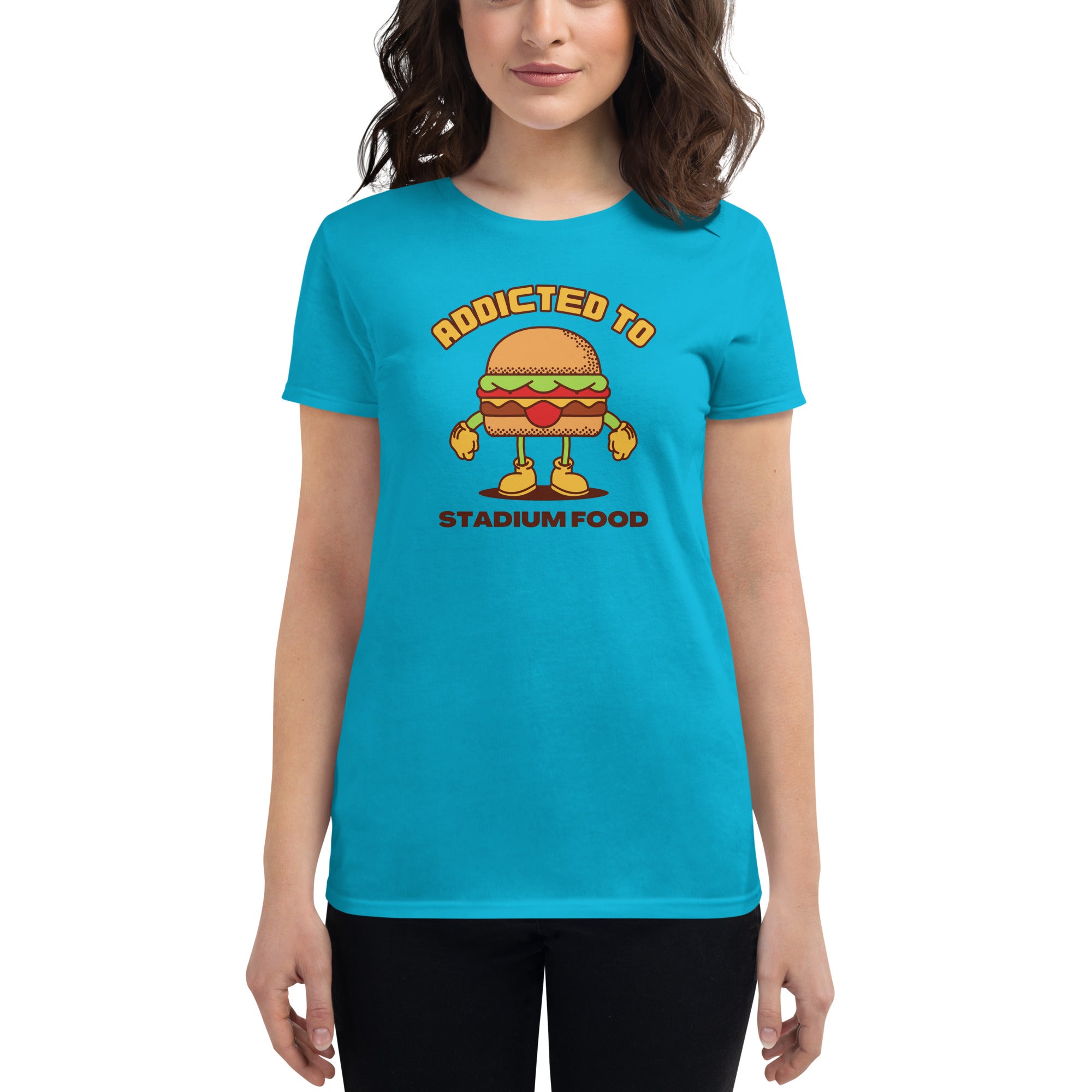 Addicted To Stadium Food Women's Fitted T-Shirt