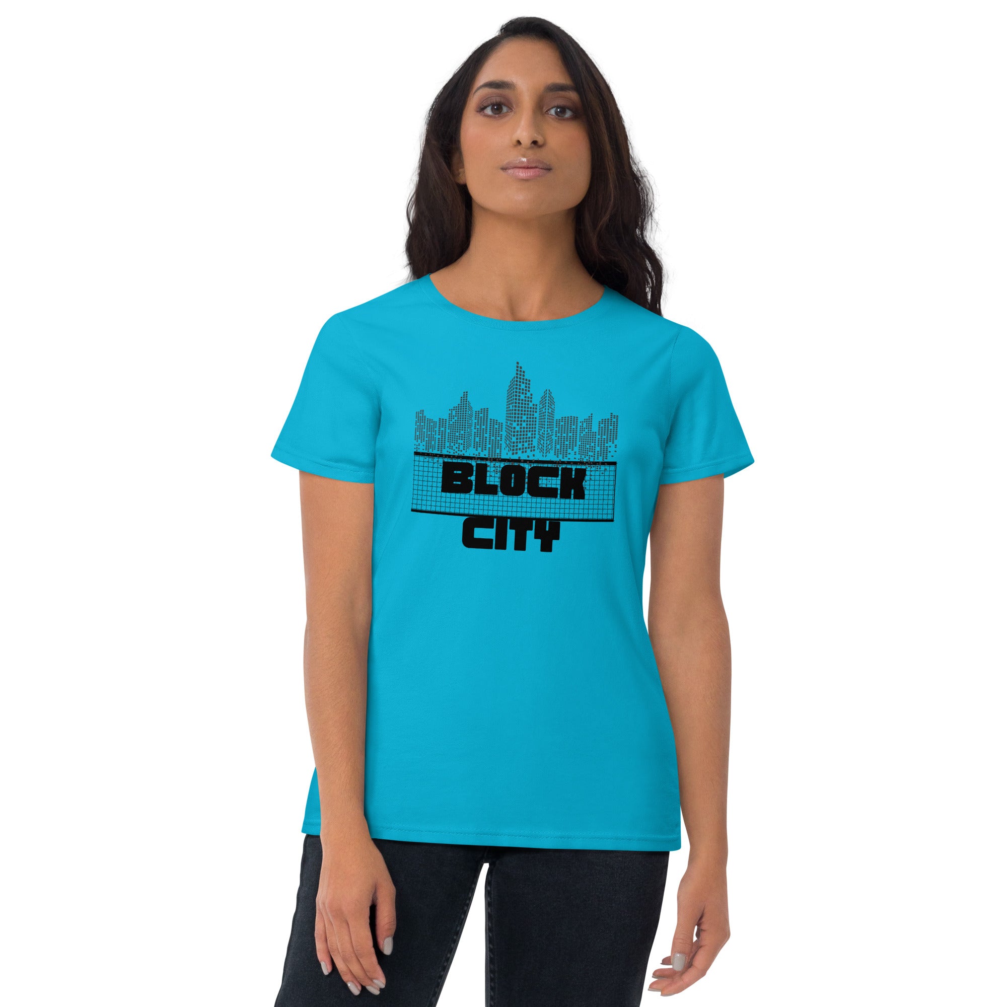 Block City Women's Fitted T-Shirt