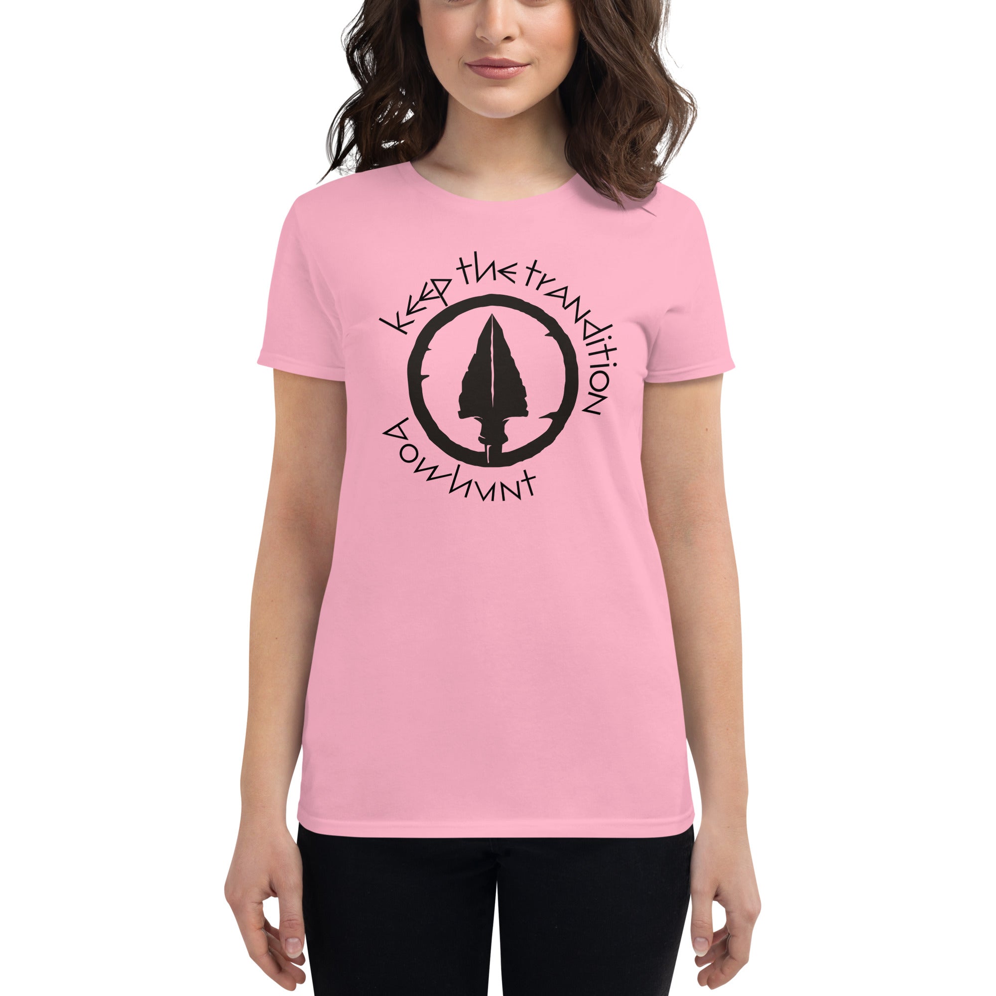 Keep The Tradition Women's Fitted T-Shirt - Bow Hunt