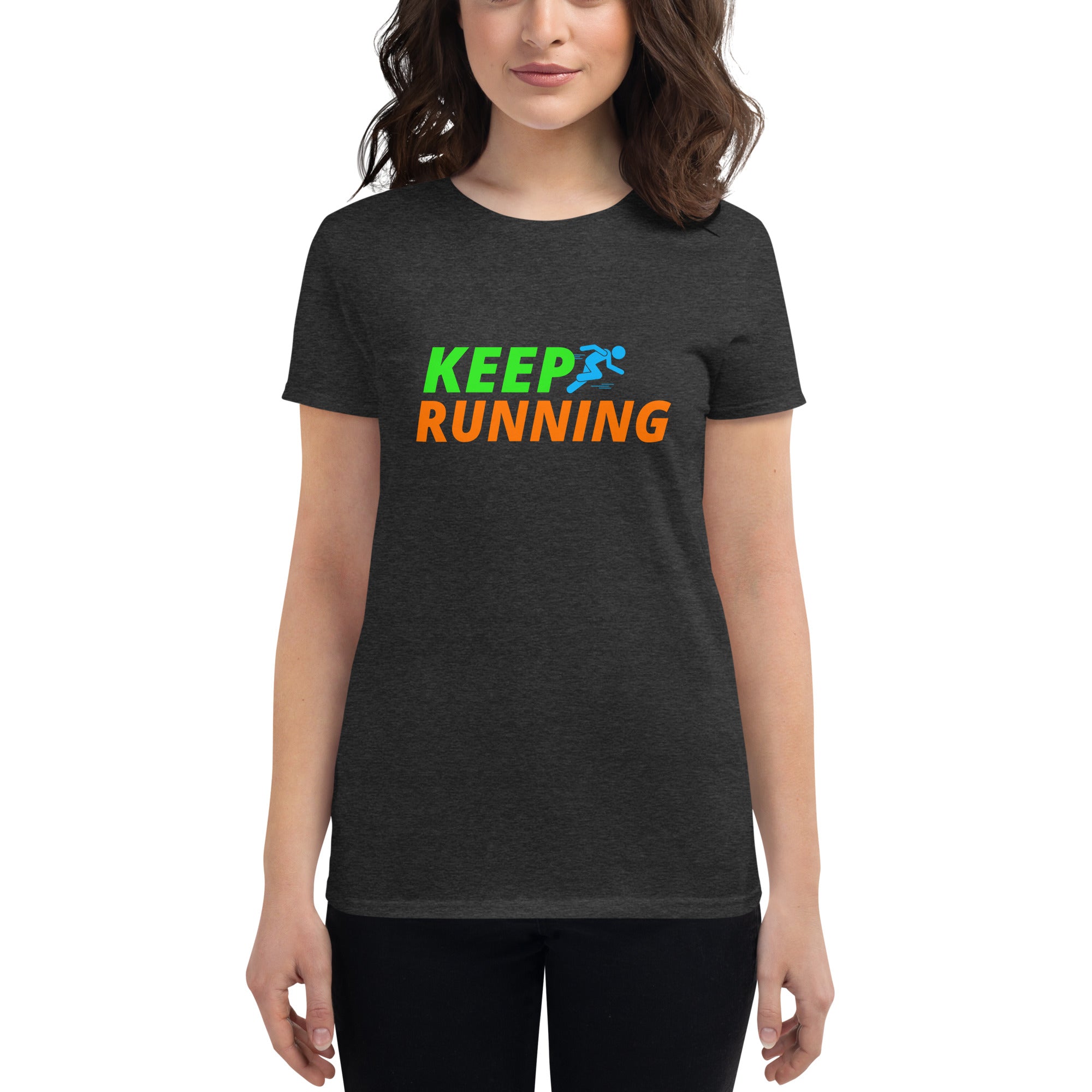 Keep Running Women's Fitted T-Shirt