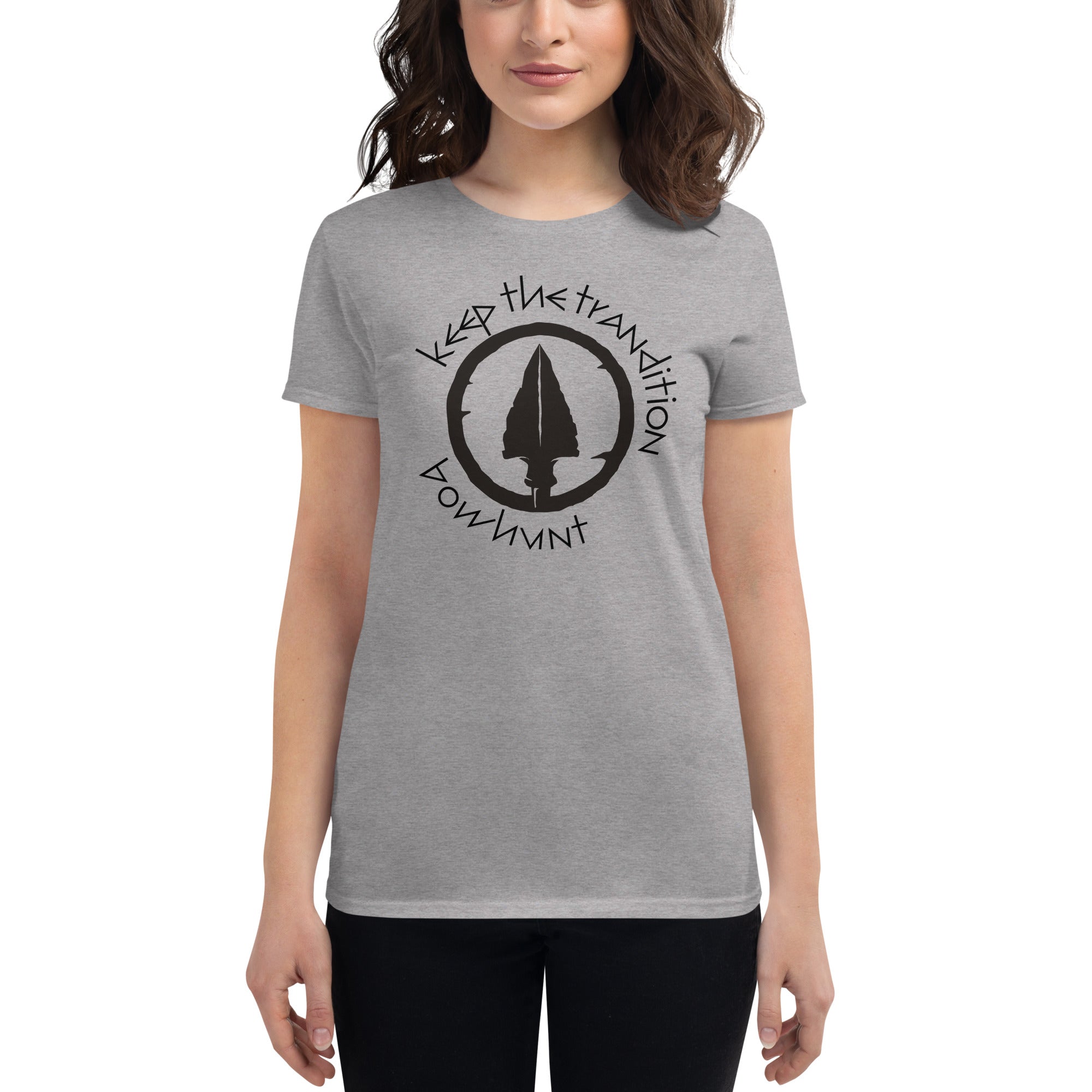 Keep The Tradition Women's Fitted T-Shirt - Bow Hunt