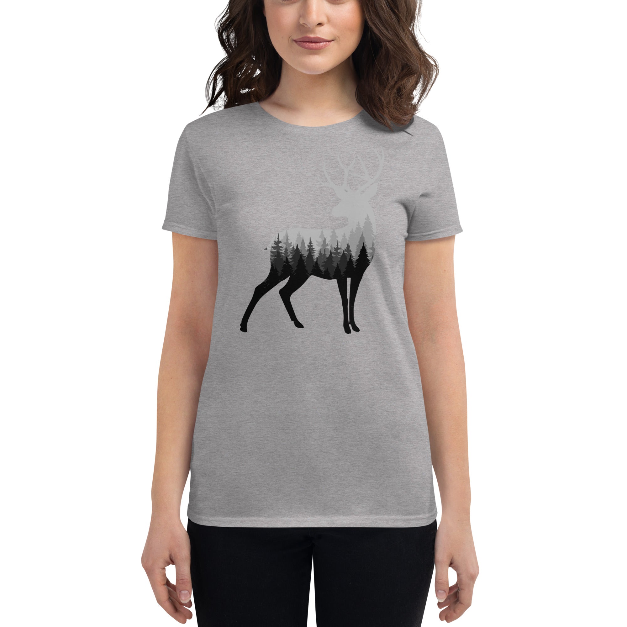 Buck n' Trees Women's Fitted T-Shirt