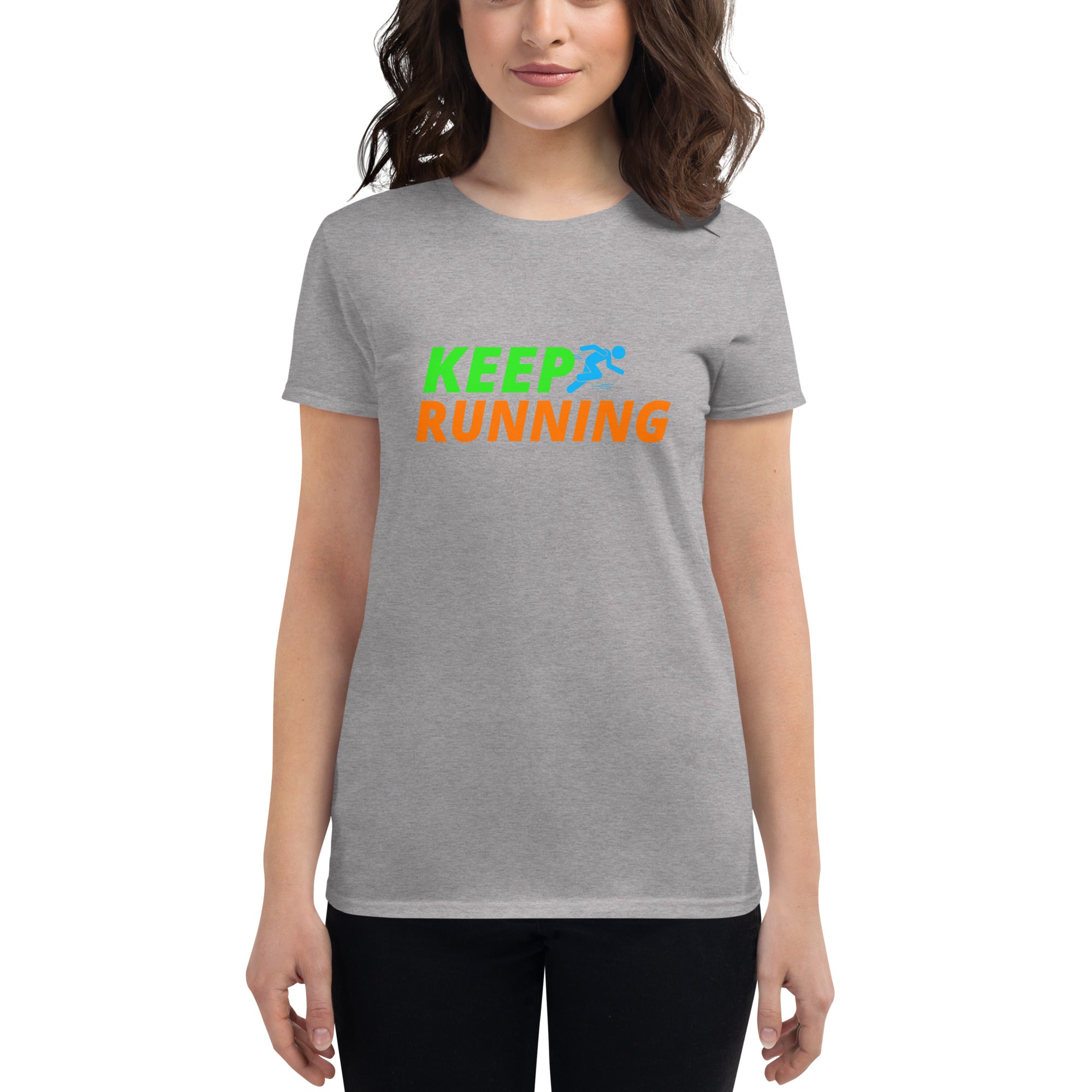 Keep Running Women's Fitted T-Shirt