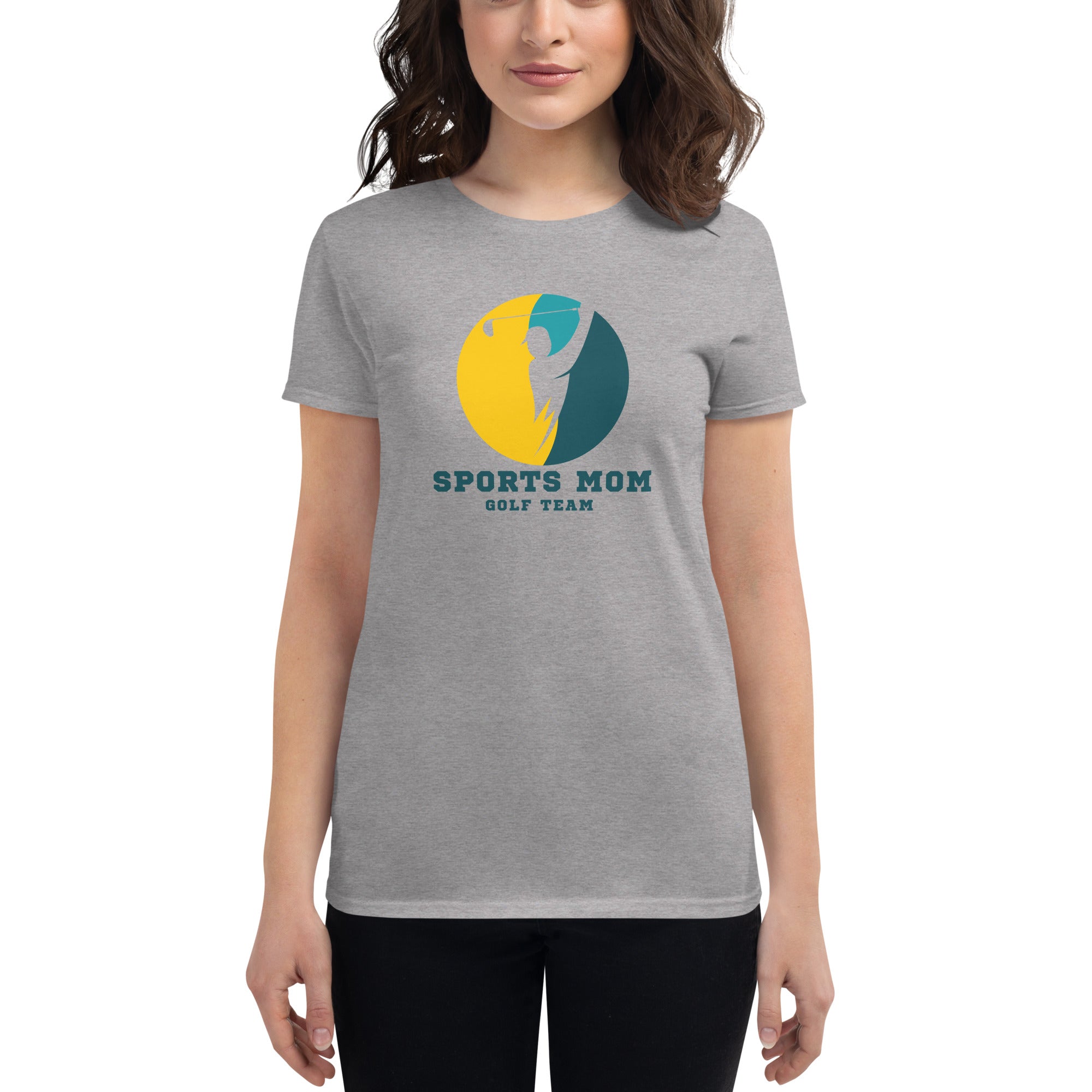 The Original Sports Mom Golf Team Women's Fitted T-Shirt