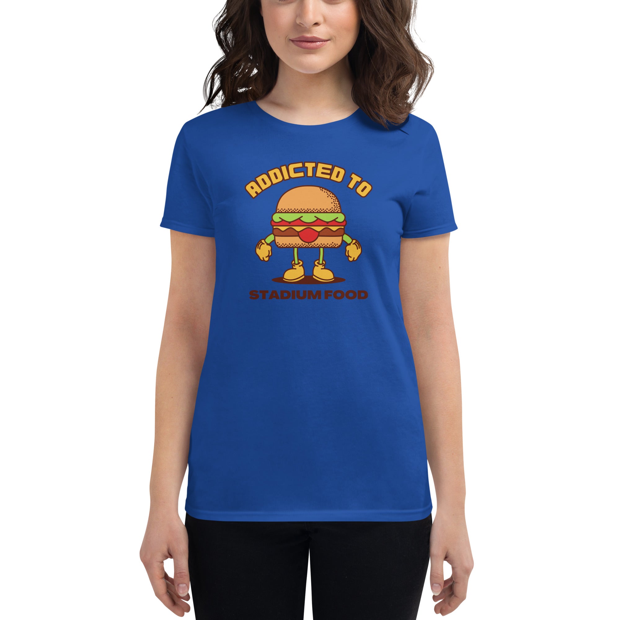 Addicted To Stadium Food Women's Fitted T-Shirt