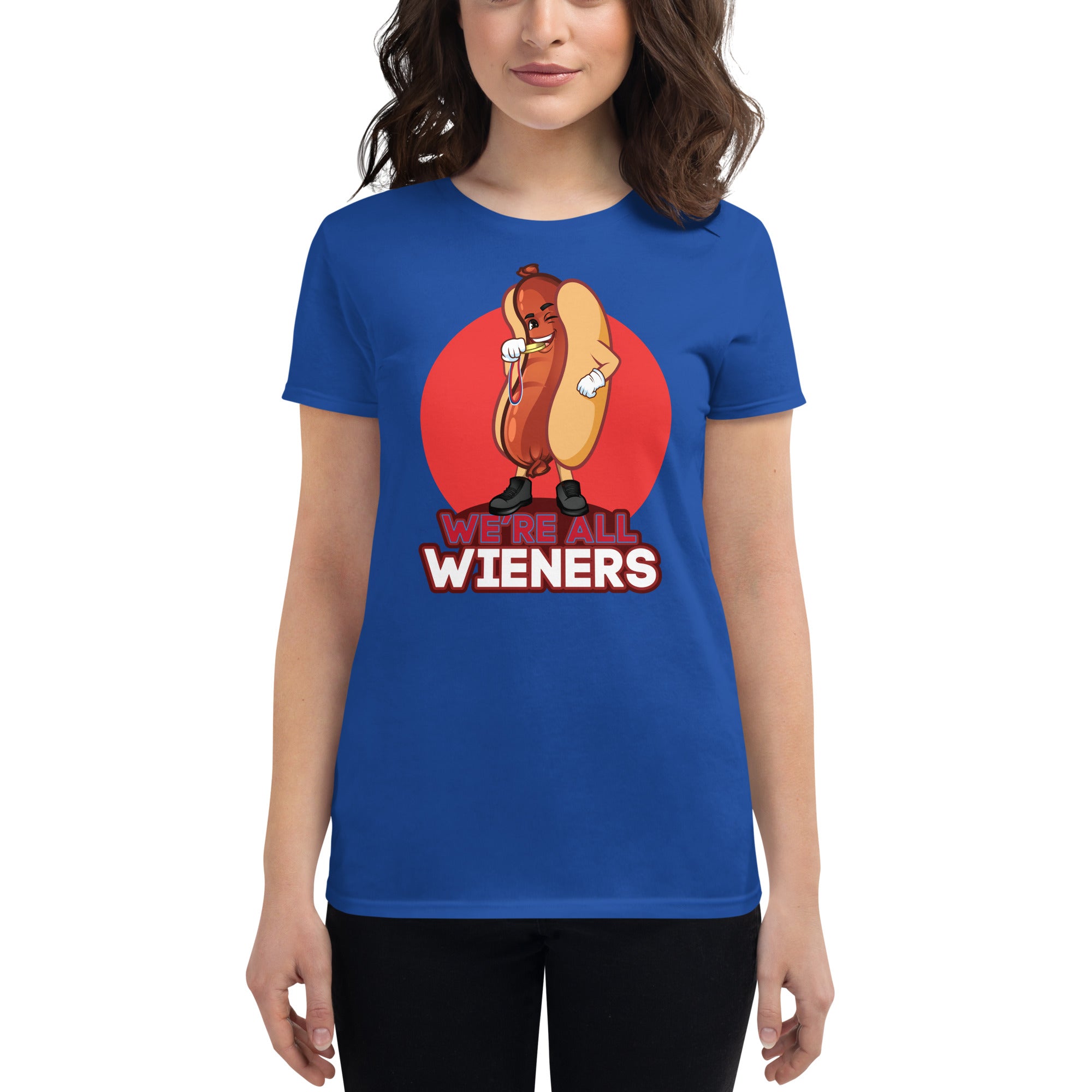 We're All Wiener's Women's Classic T-Shirt - Red
