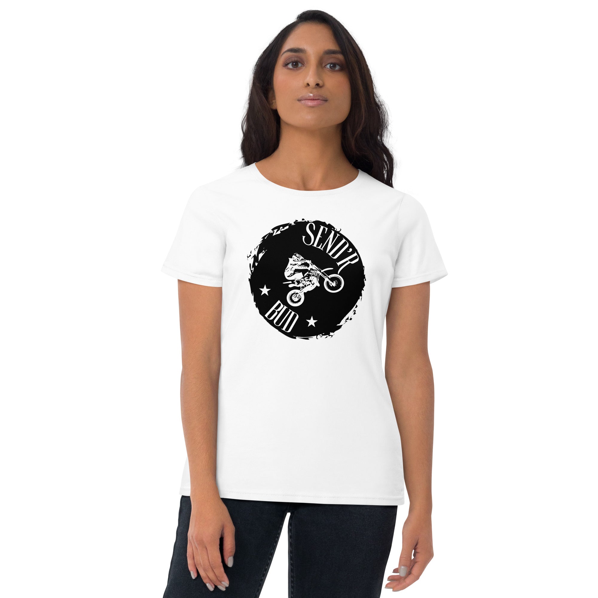 Send'r Bud Women's Fitted T-Shirt