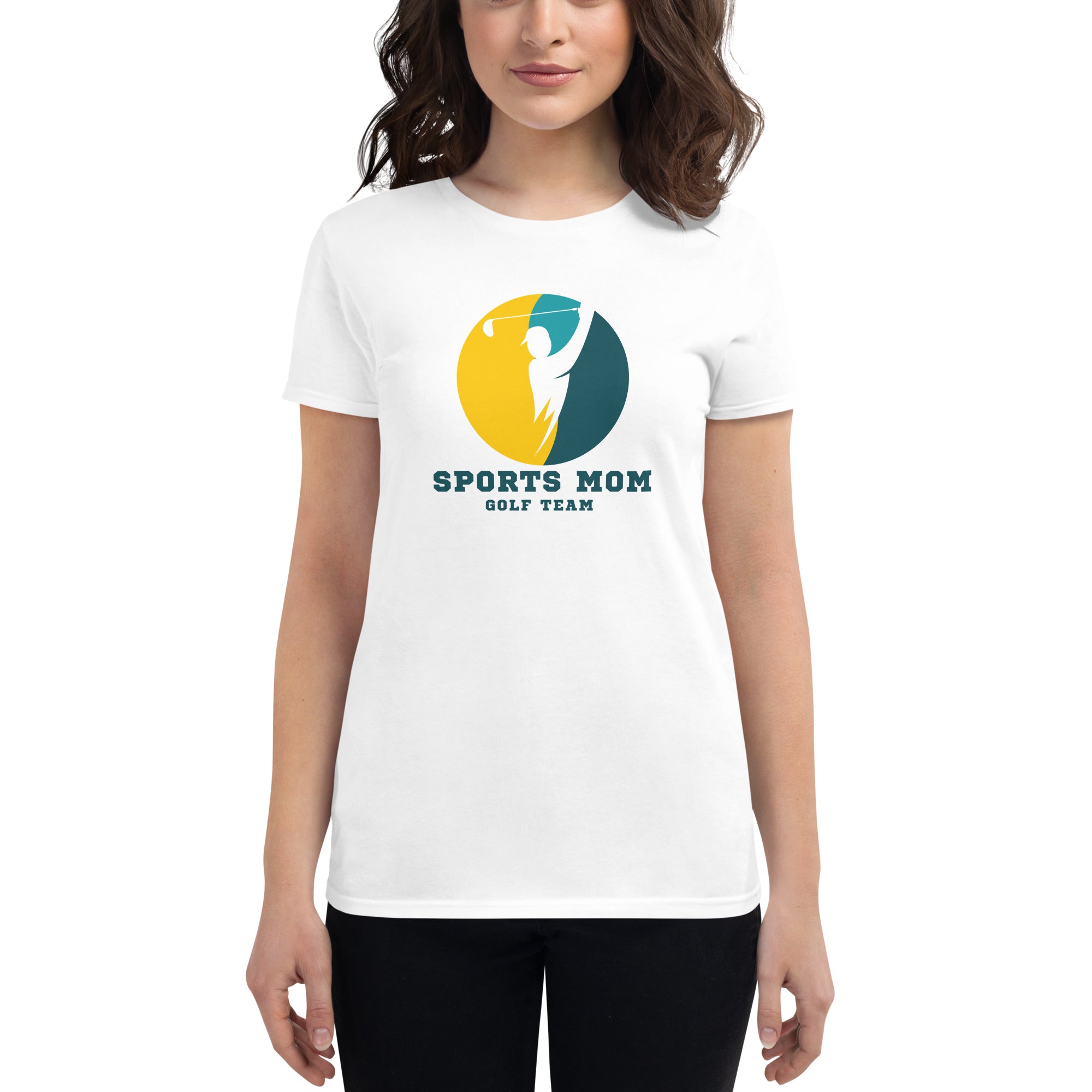 The Original Sports Mom Golf Team Women's Fitted T-Shirt