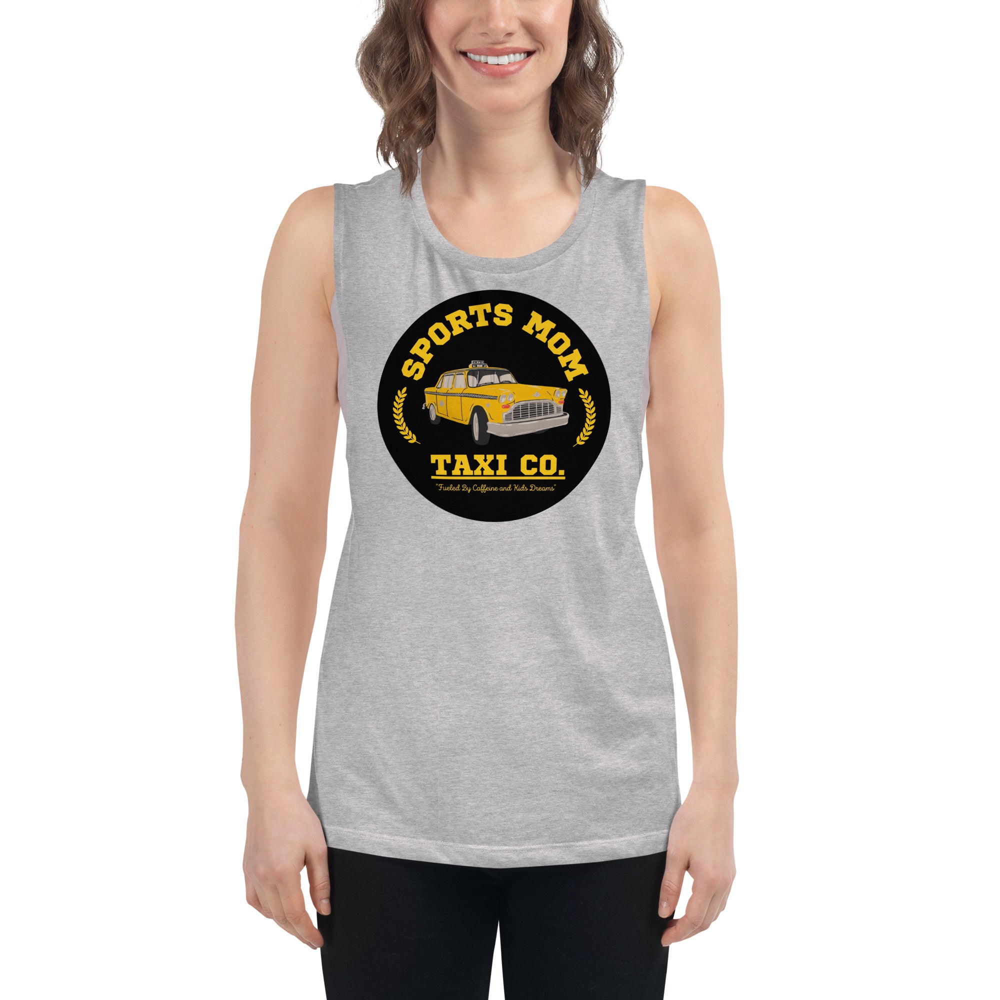 The Sports Mom Taxi Co. Original Muscle Tank