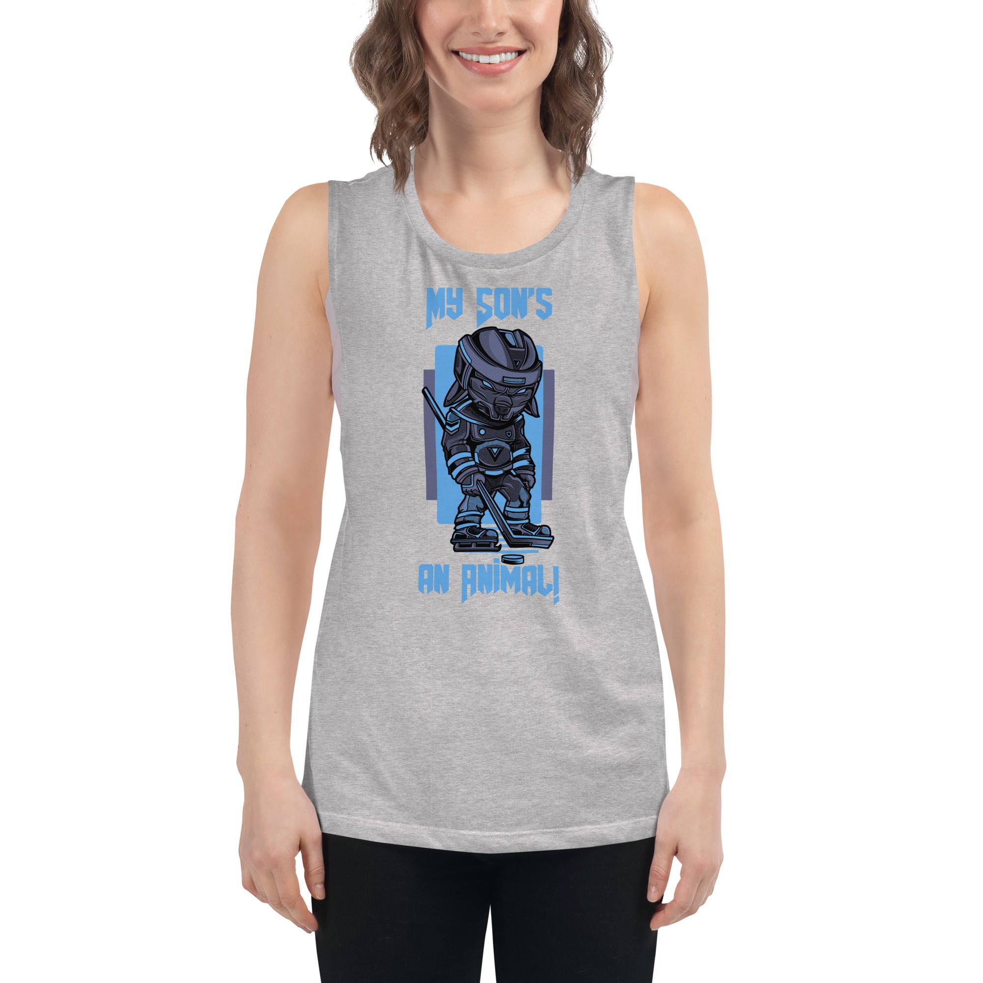 My Son's An Animal Women's Muscle Tank