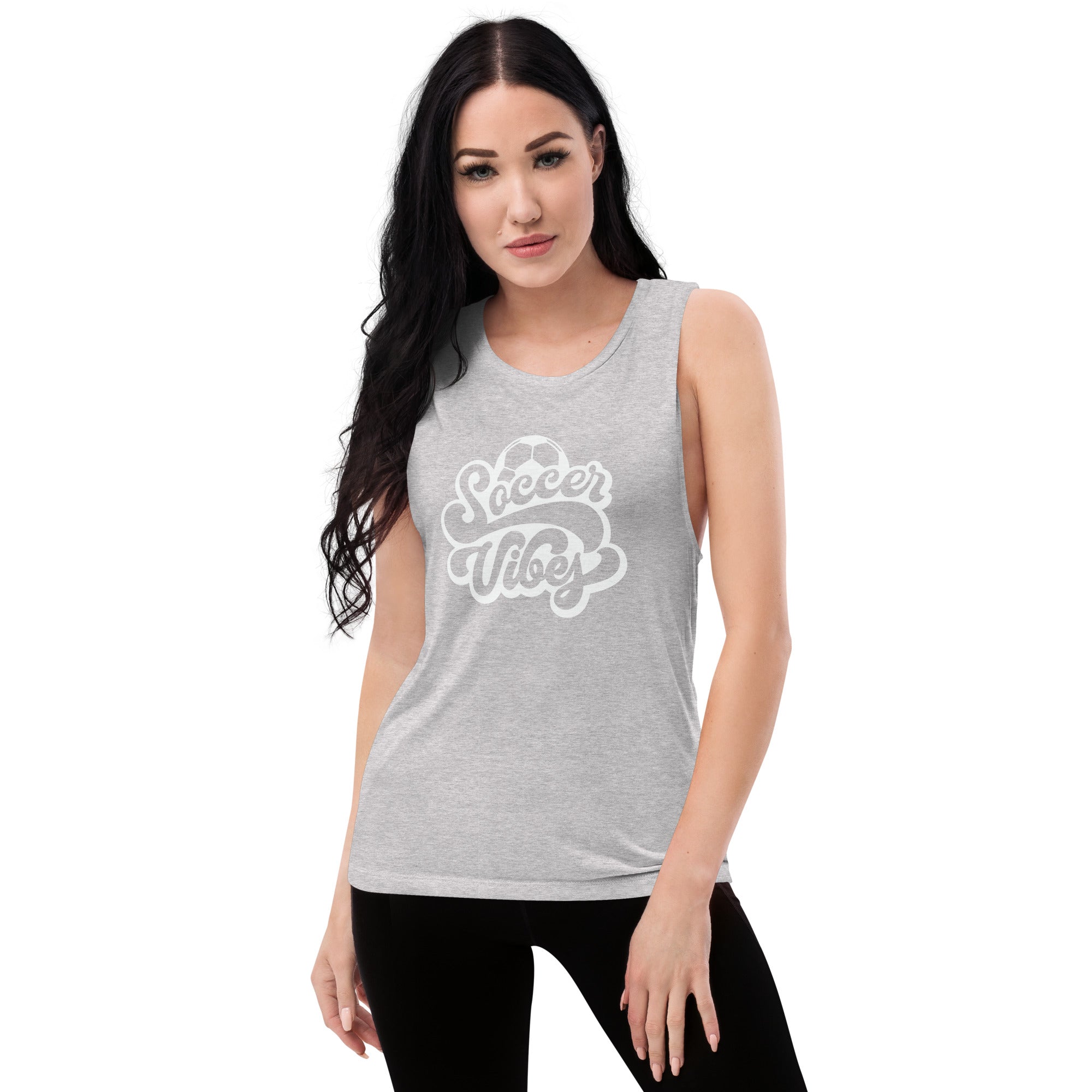 Soccer Vibes Women's Muscle Tank