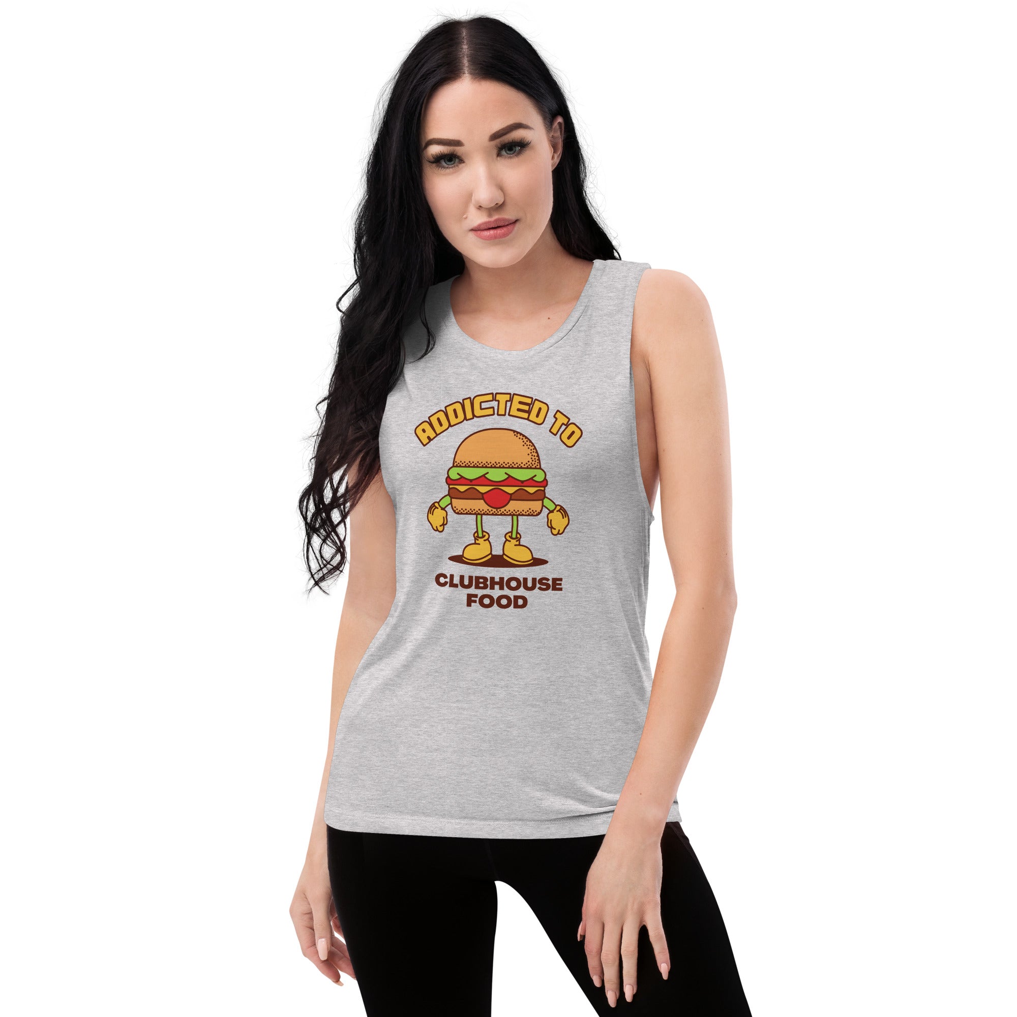 Addicted To Clubhouse Food Women's Muscle Tank