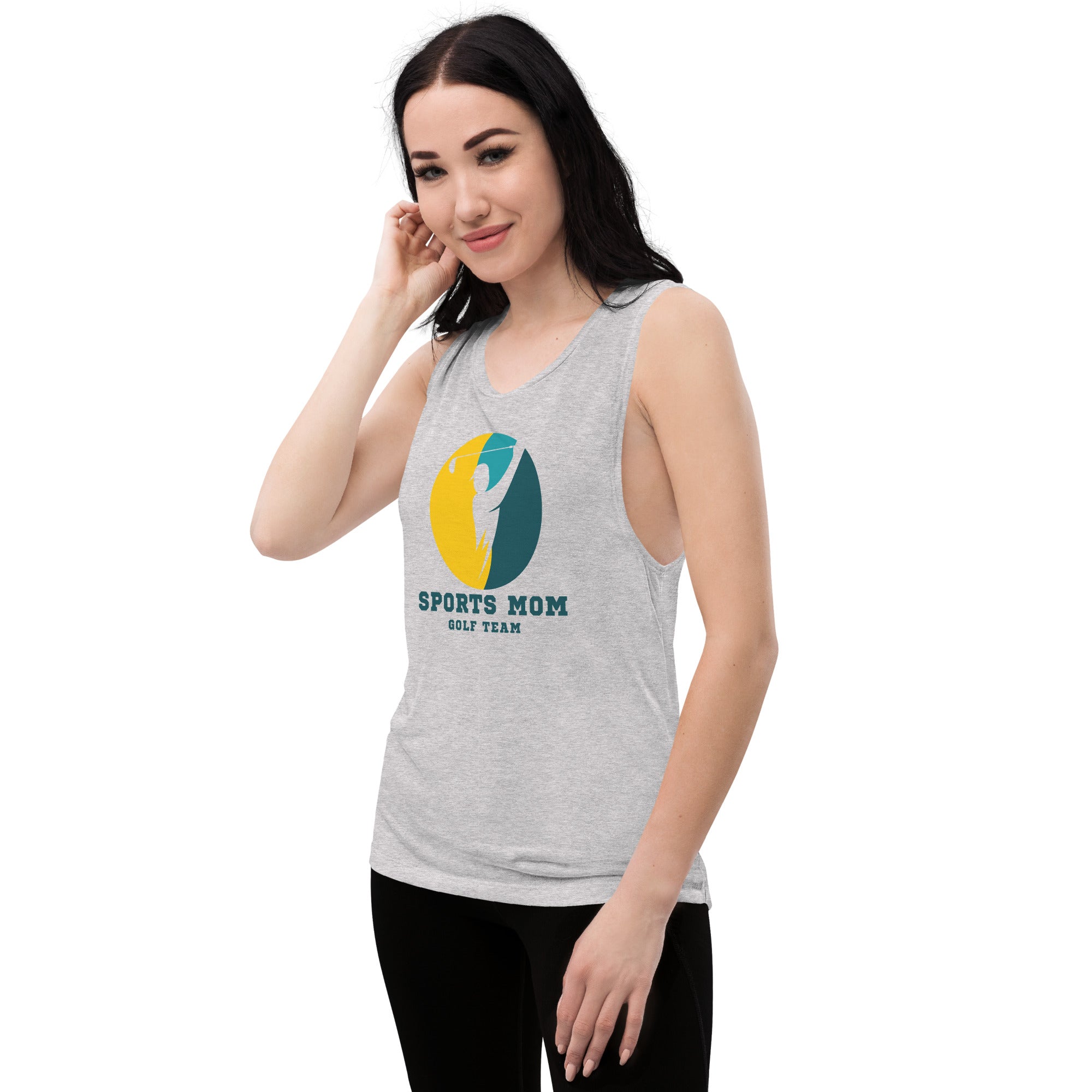 The Original Sports Mom Golf Team Women's Muscle Tank