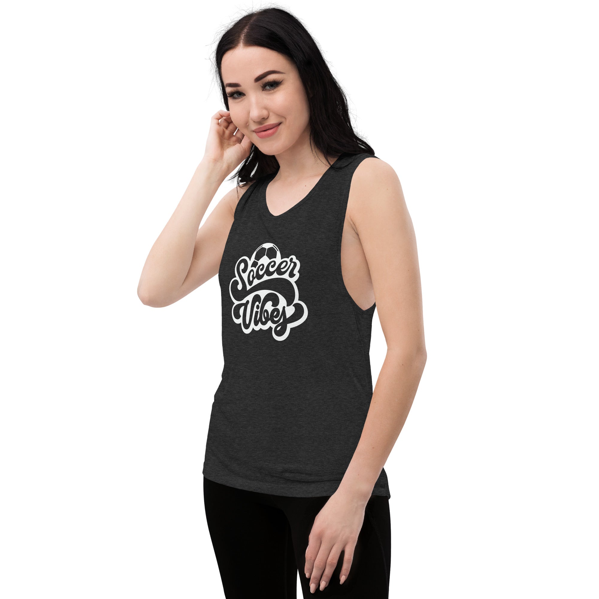 Soccer Vibes Women's Muscle Tank