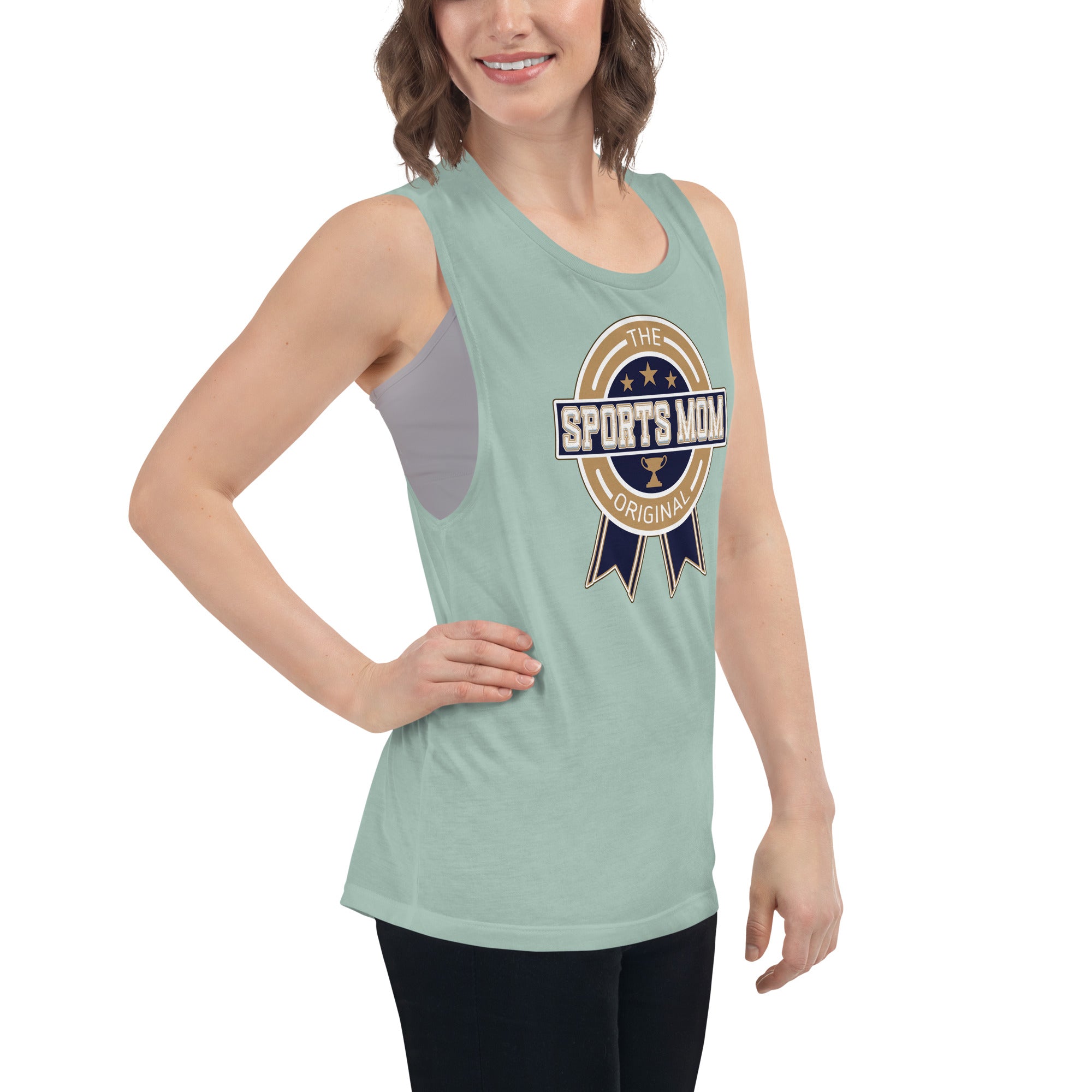 The Original Sports Mom Premium Muscle Away Game Tank