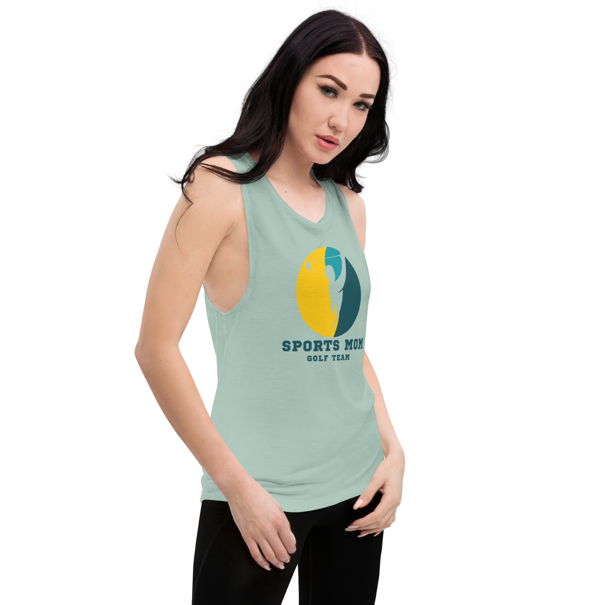 The Original Sports Mom Golf Team Women's Muscle Tank