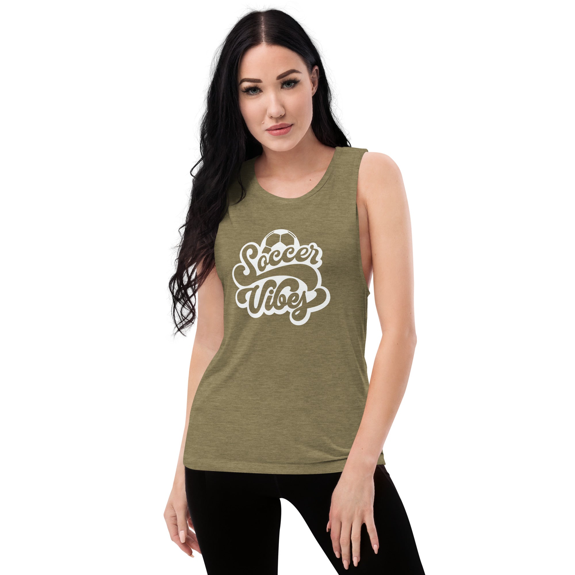 Soccer Vibes Women's Muscle Tank